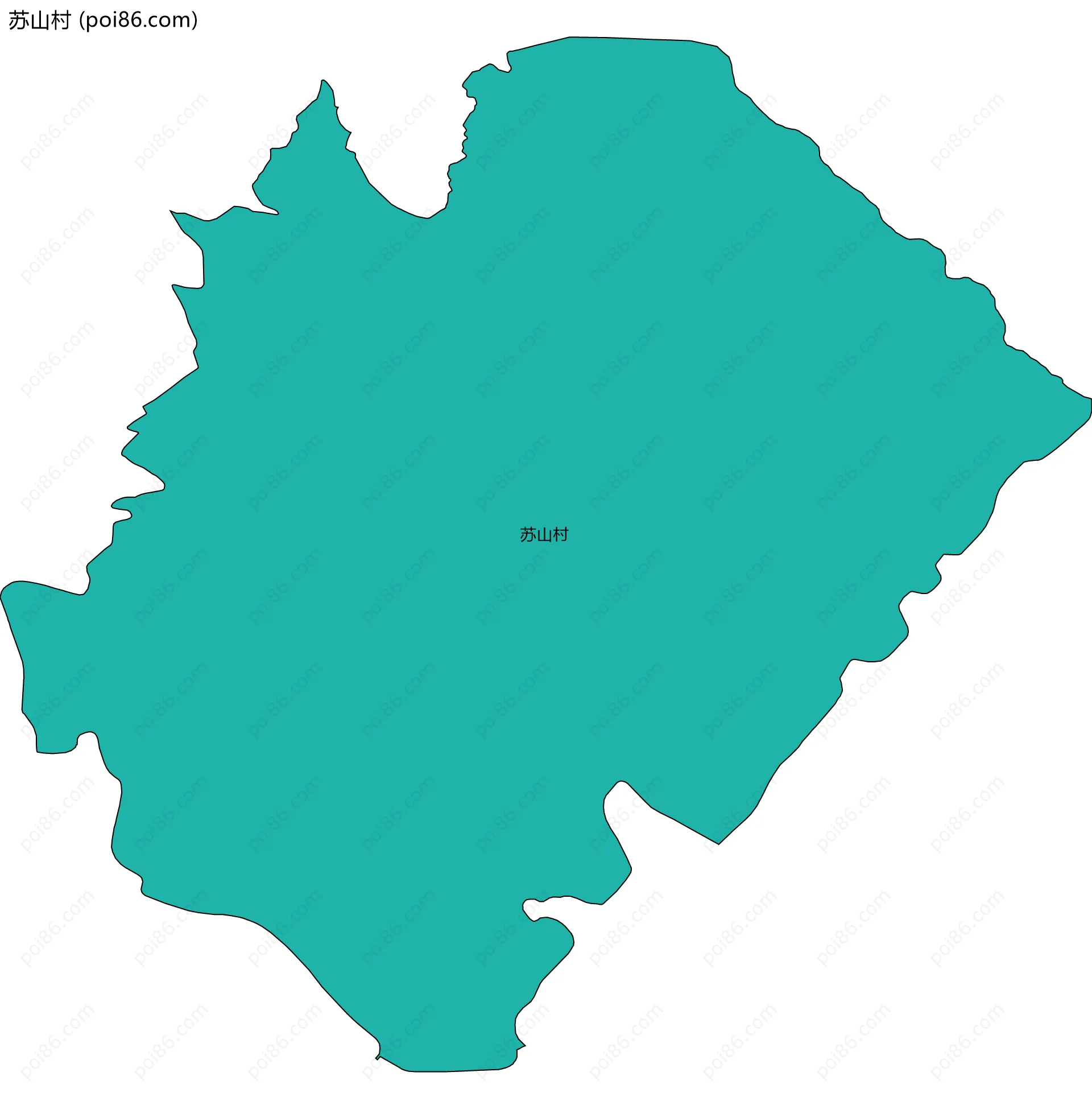 苏山村边界地图