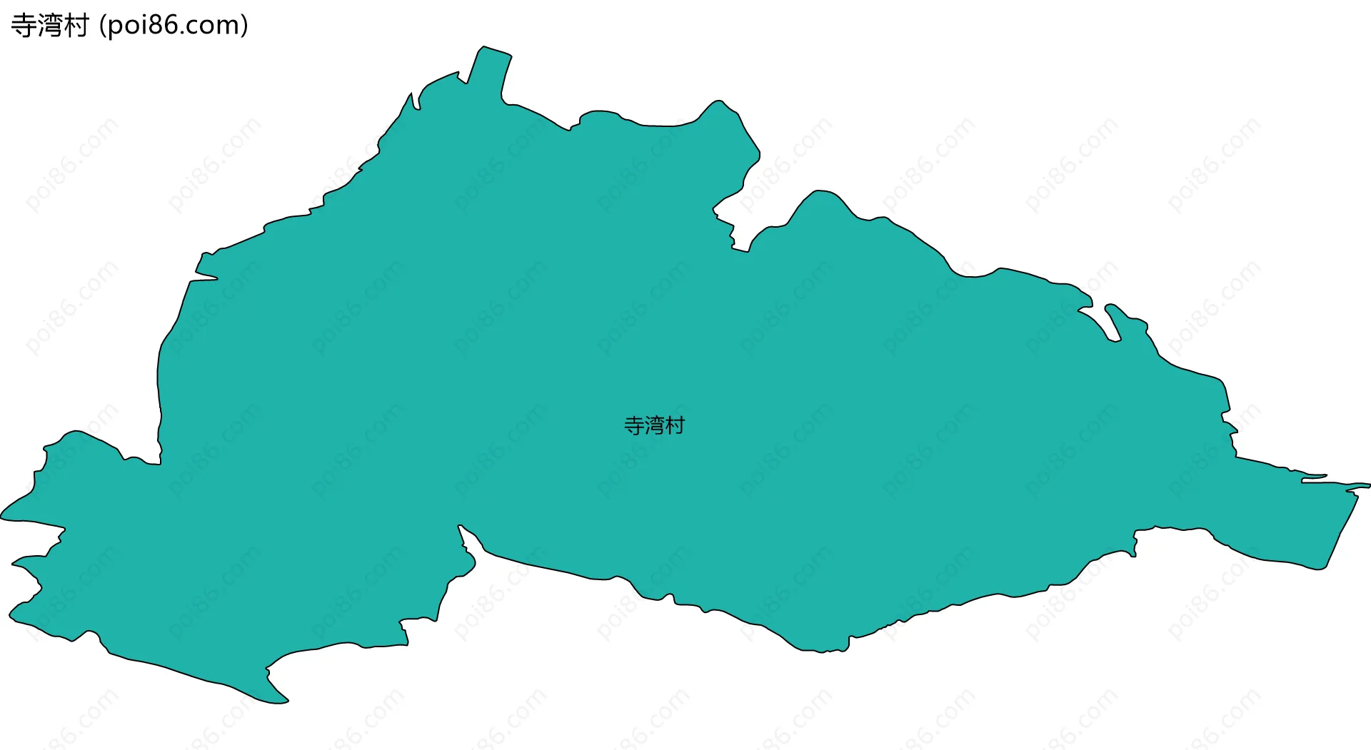 寺湾村边界地图