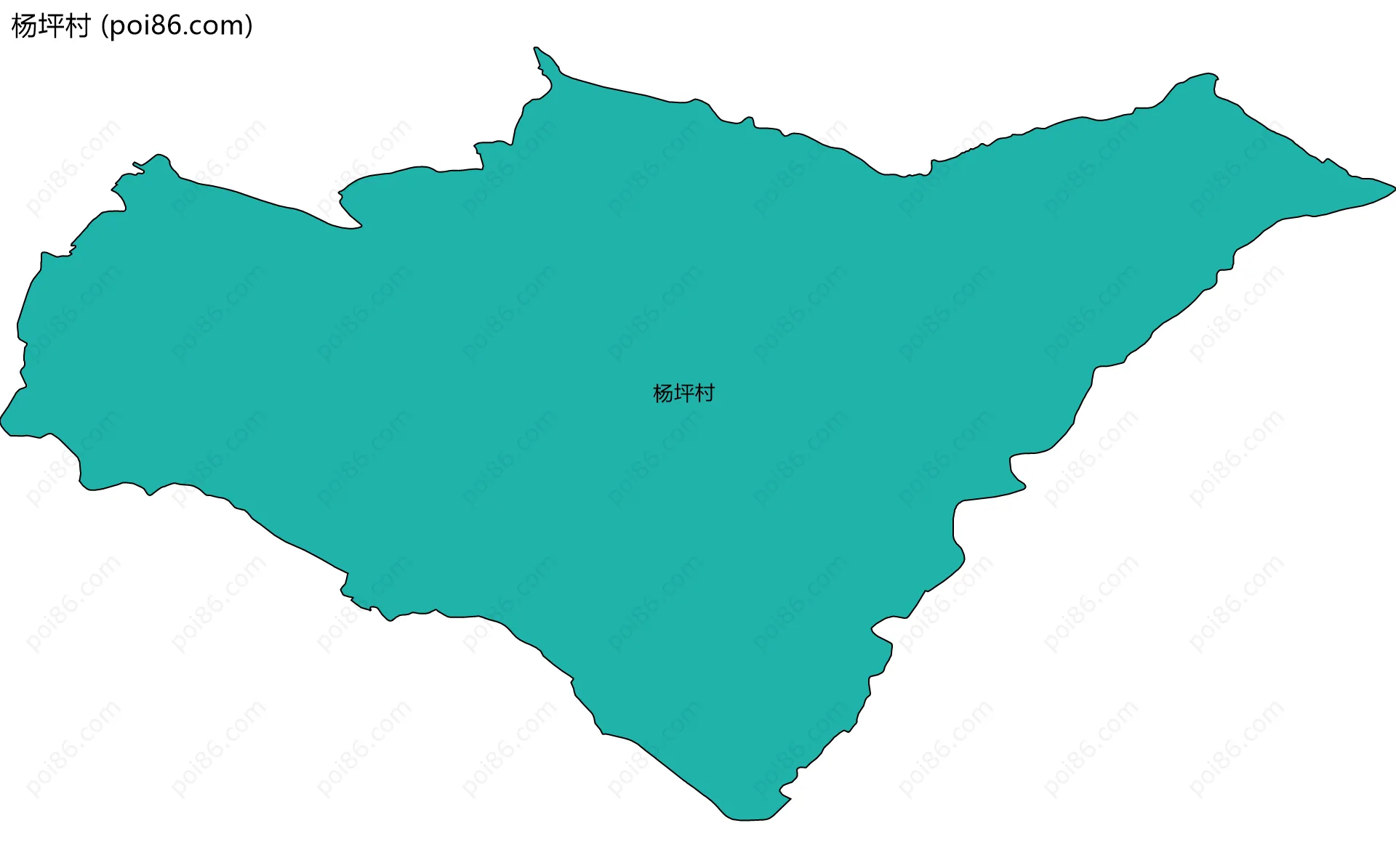 杨坪村边界地图