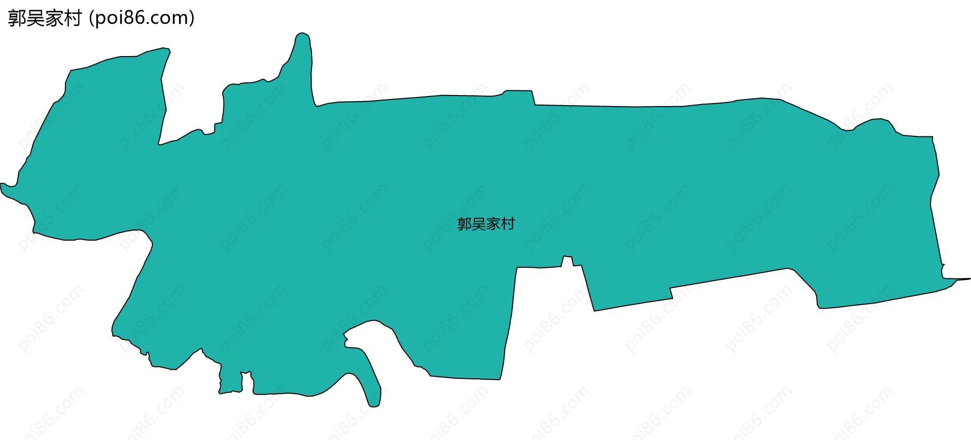 郭吴家村边界地图