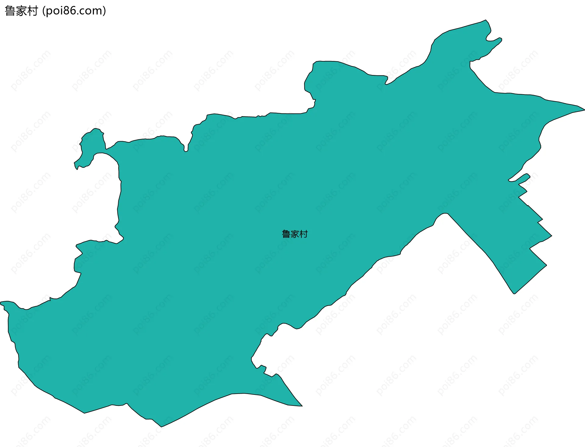 鲁家村边界地图