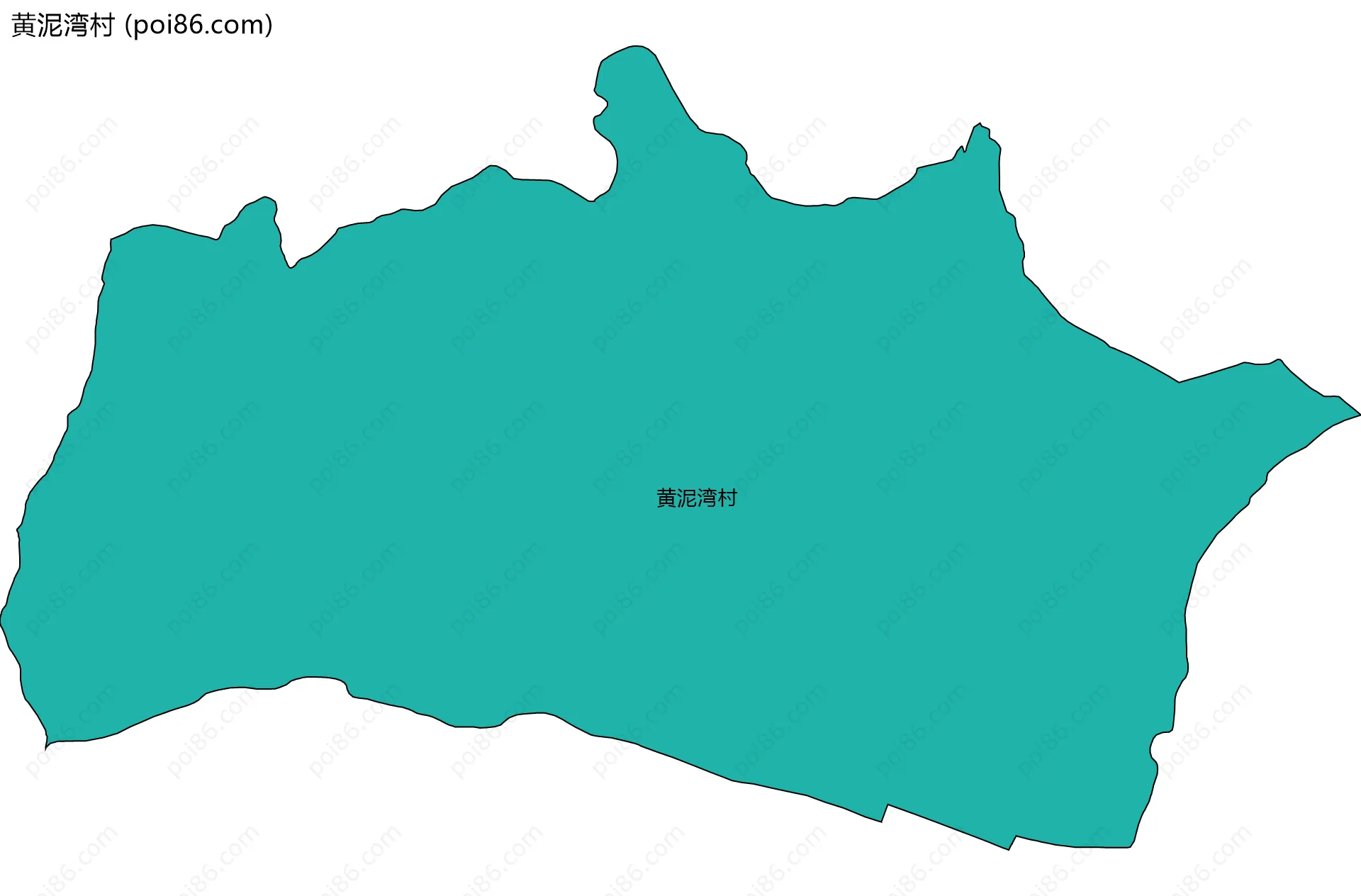 黄泥湾村边界地图