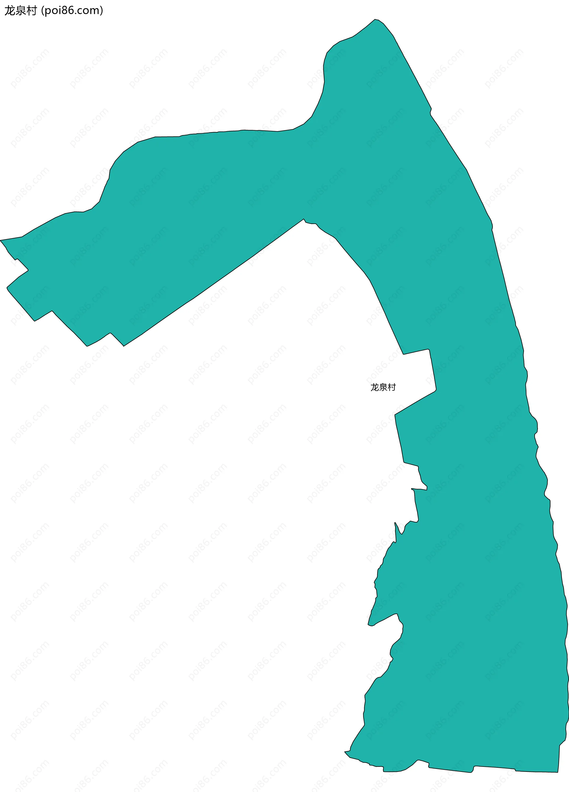 龙泉村边界地图