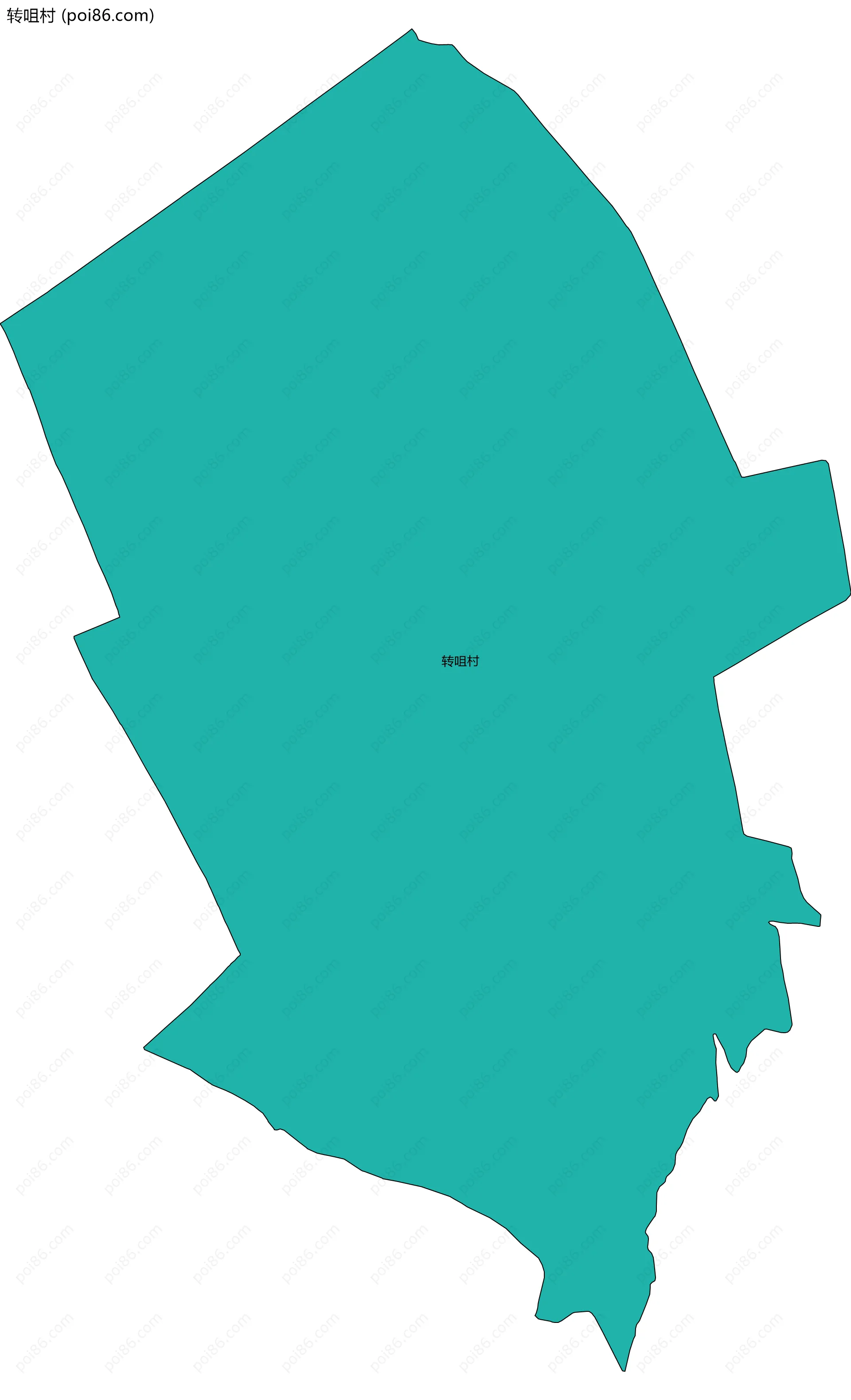 转咀村边界地图