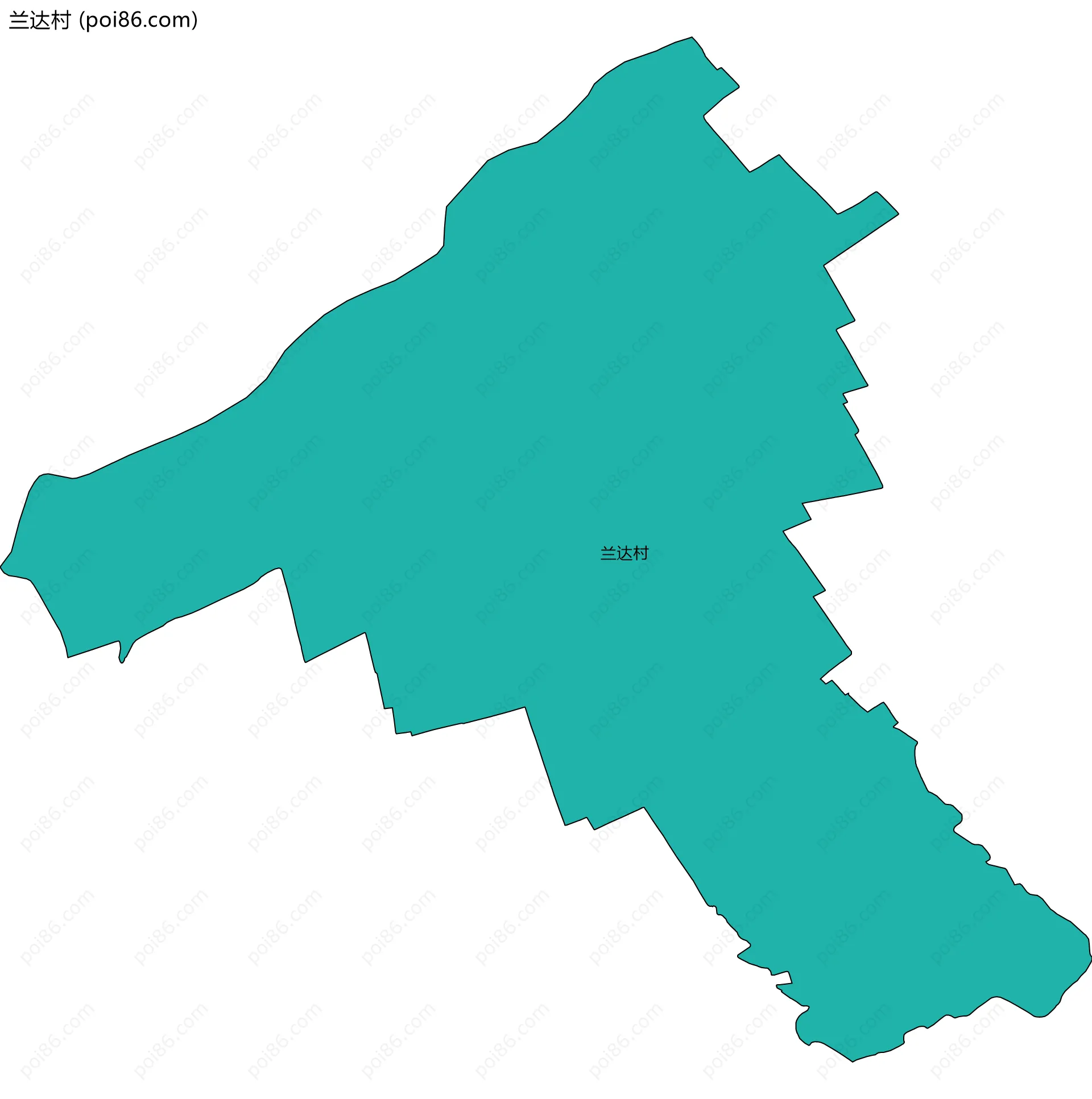 兰达村边界地图