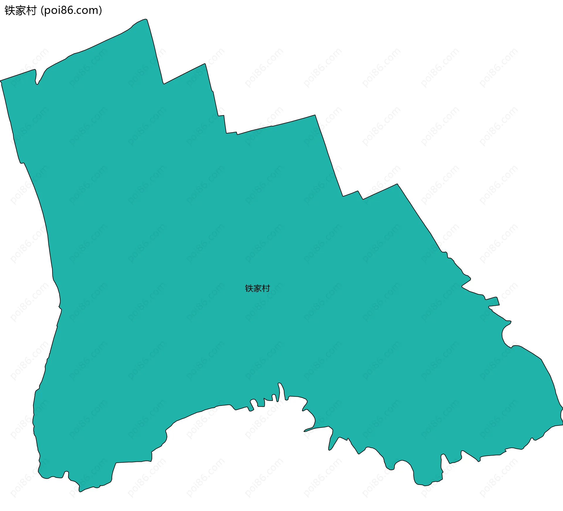 铁家村边界地图