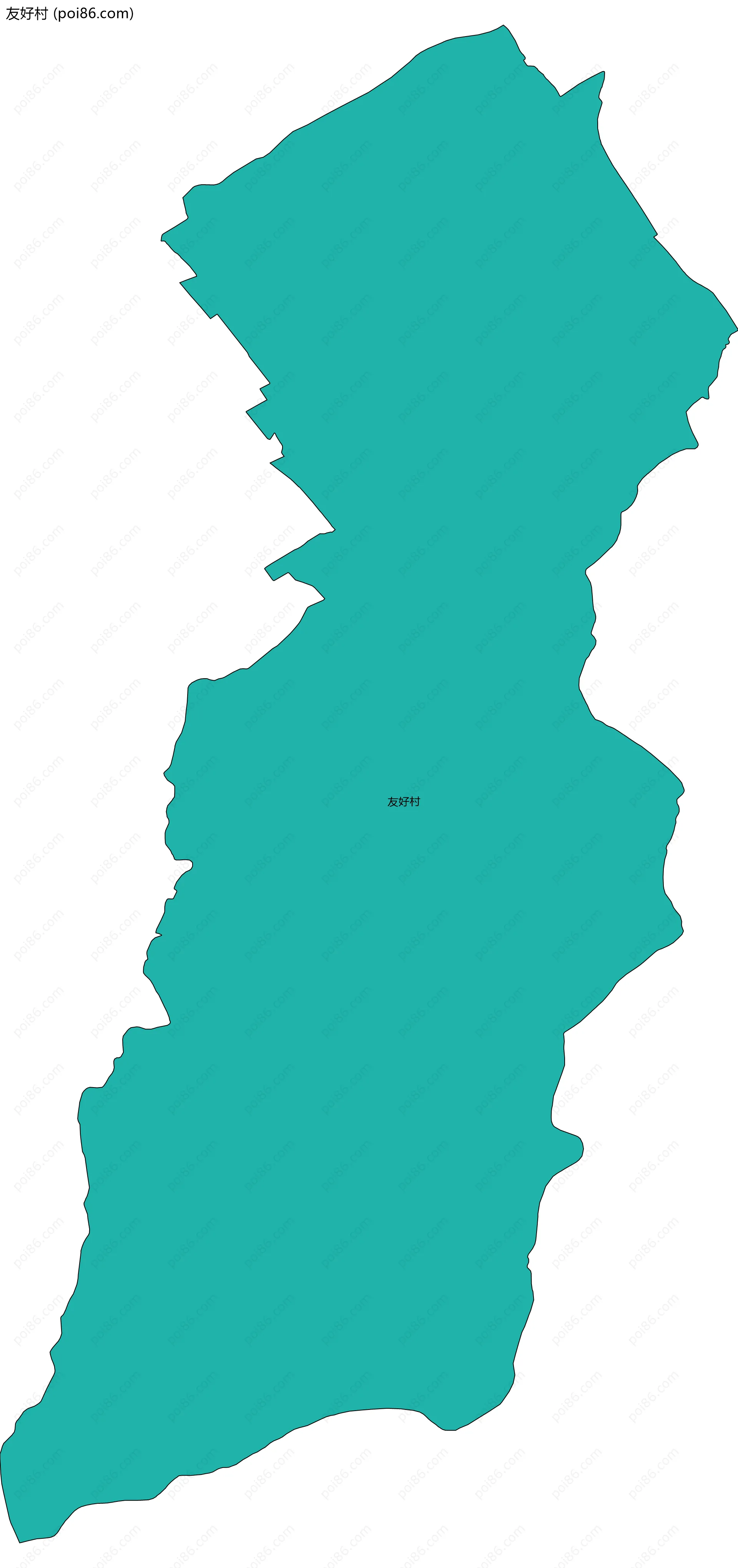 友好村边界地图