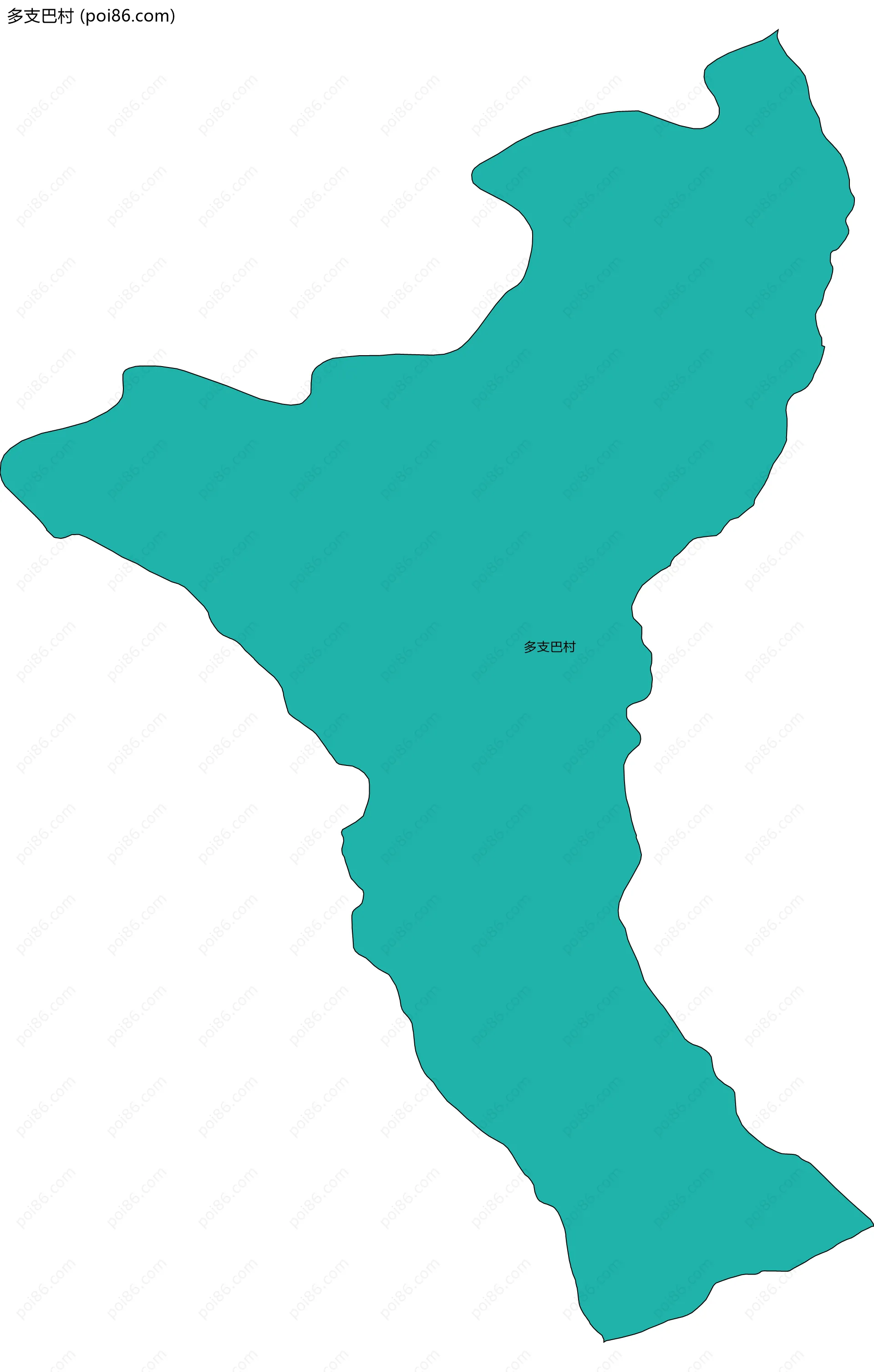 多支巴村边界地图