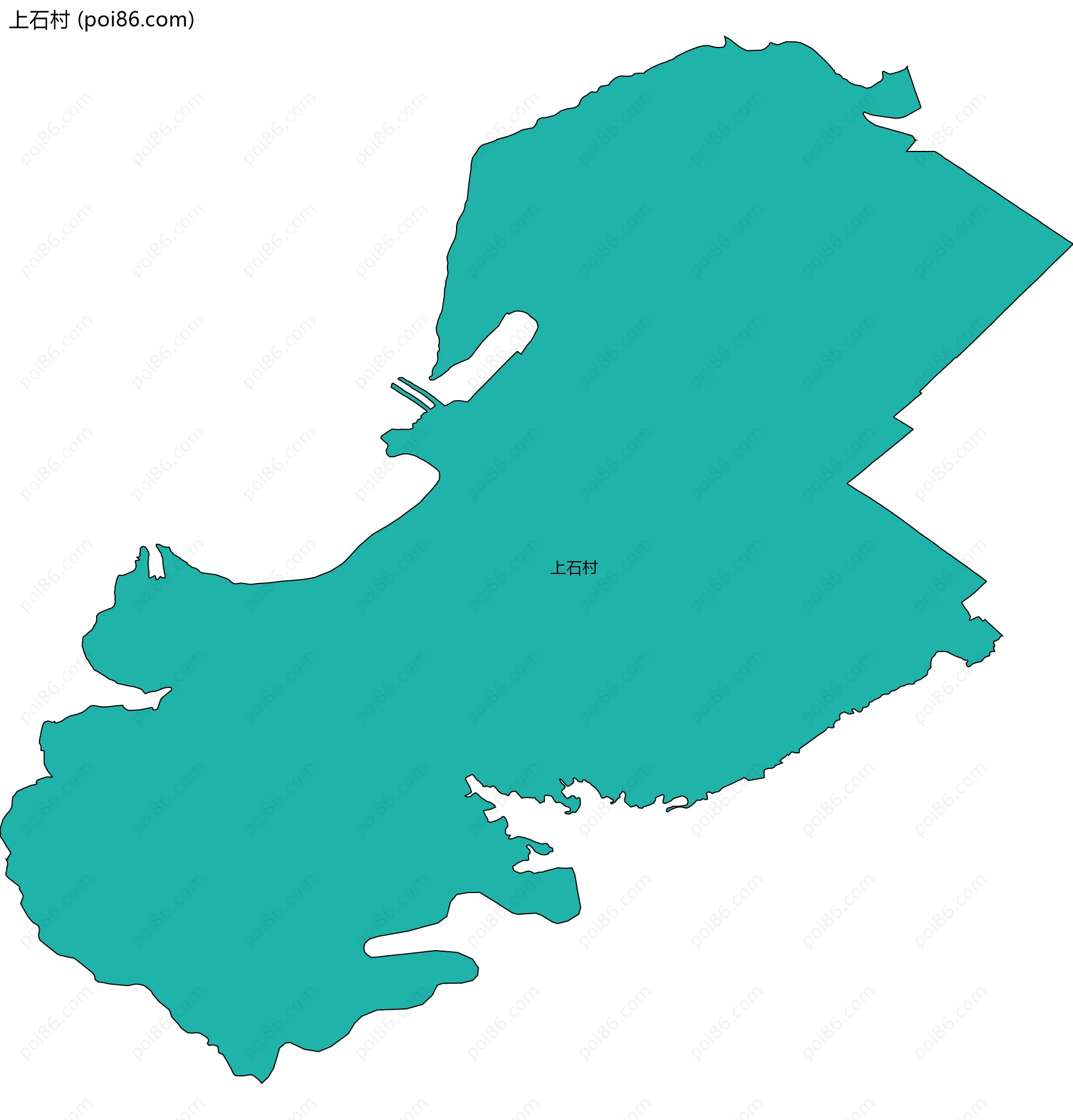 上石村边界地图