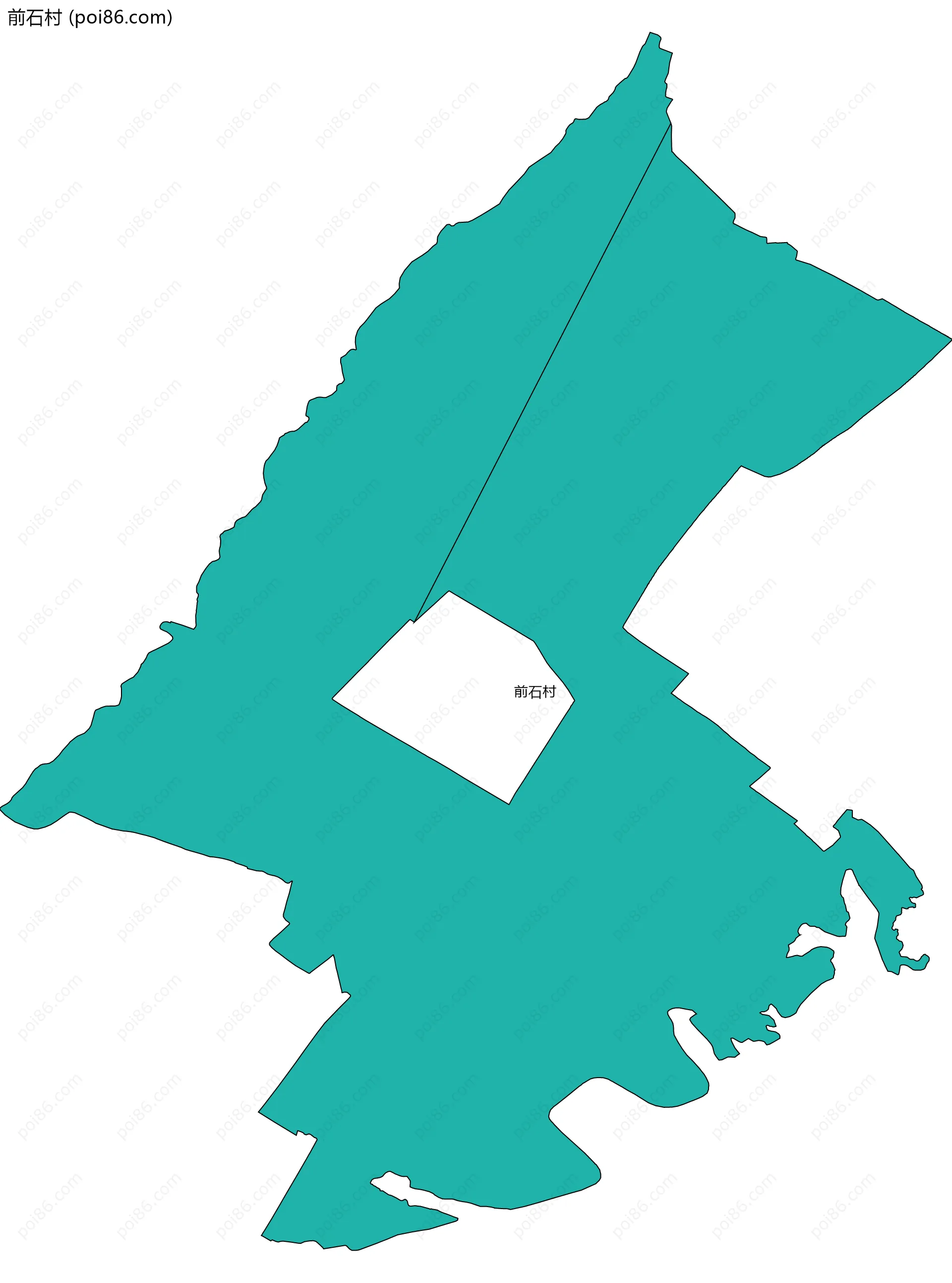 前石村边界地图
