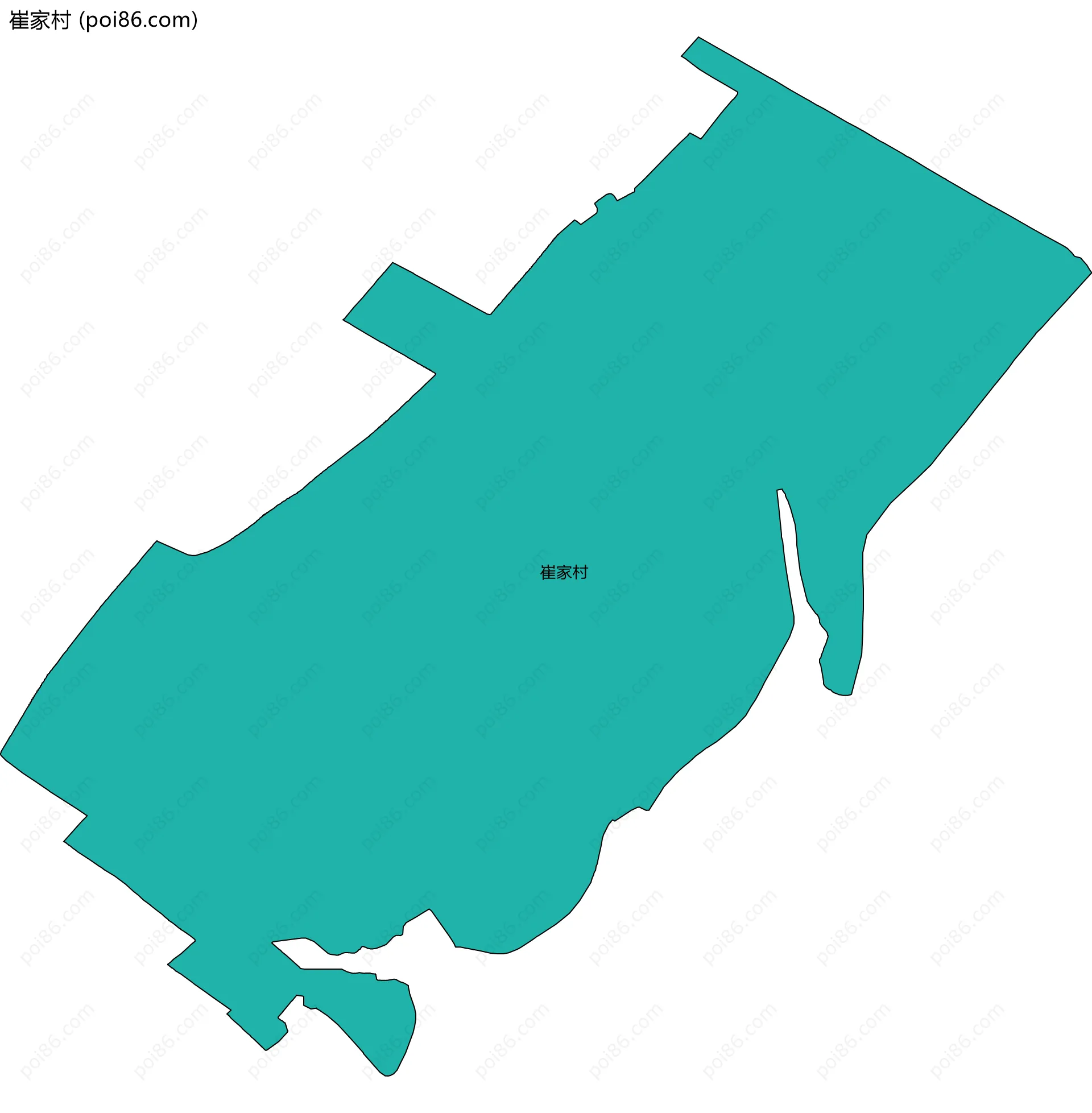 崔家村边界地图