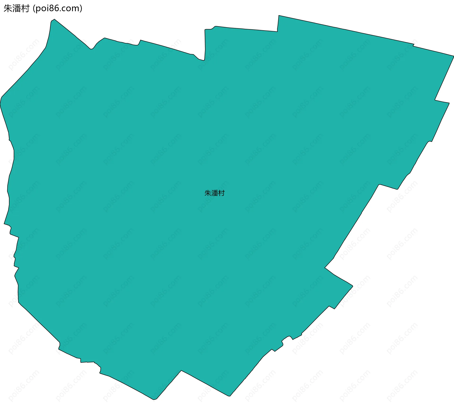朱潘村边界地图