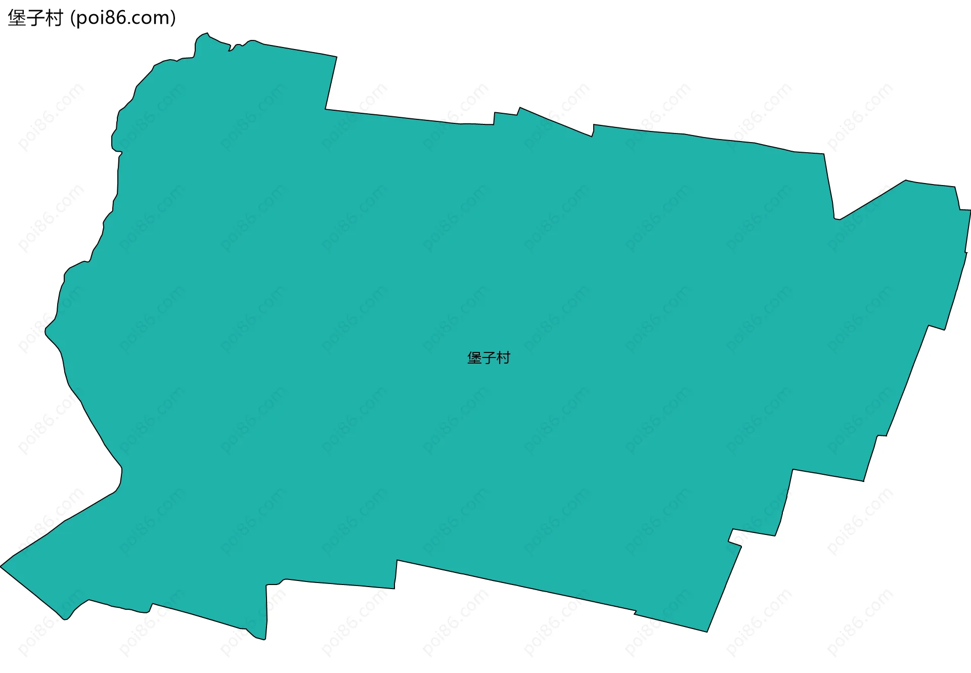 堡子村边界地图