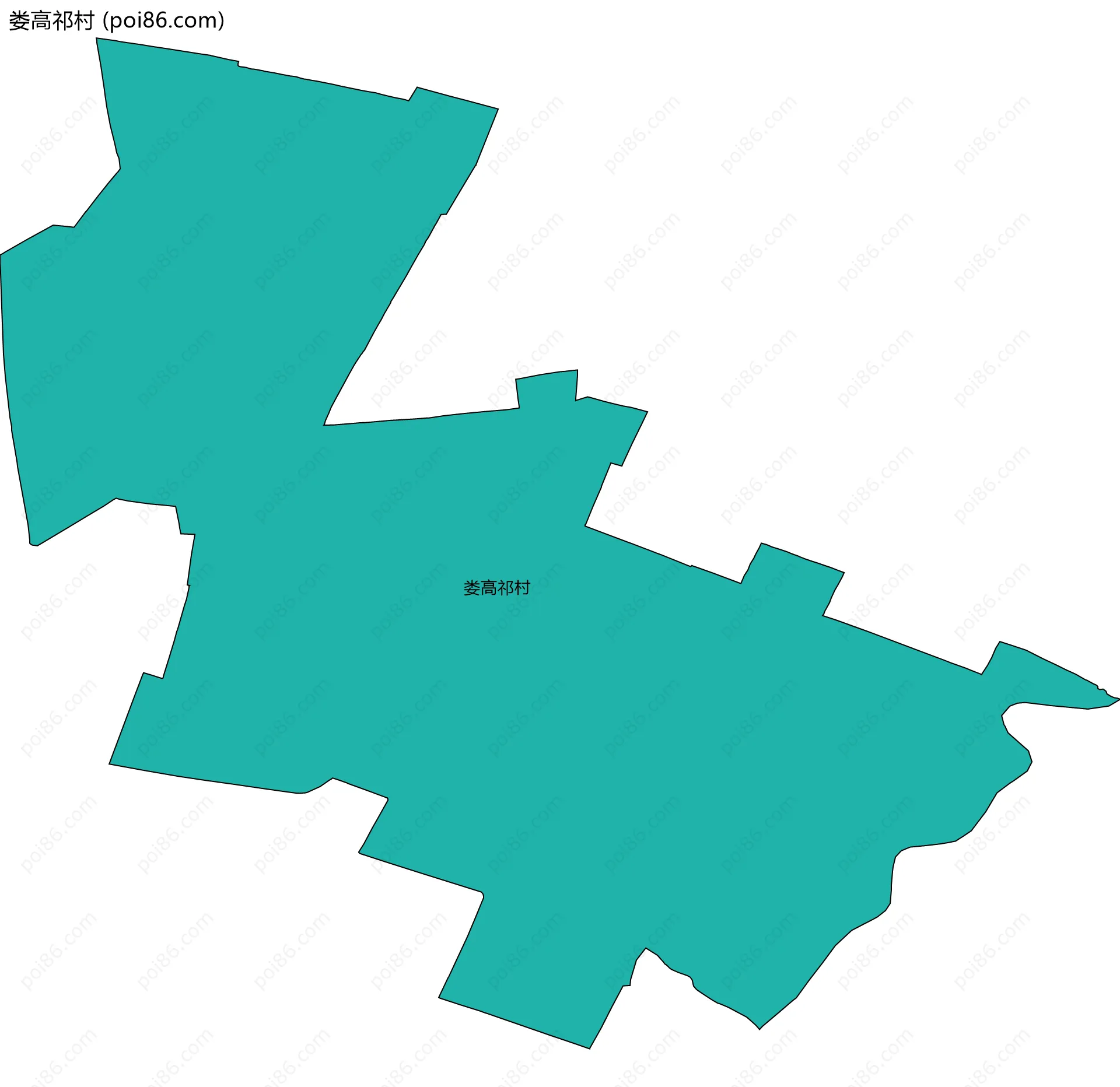 娄高祁村边界地图