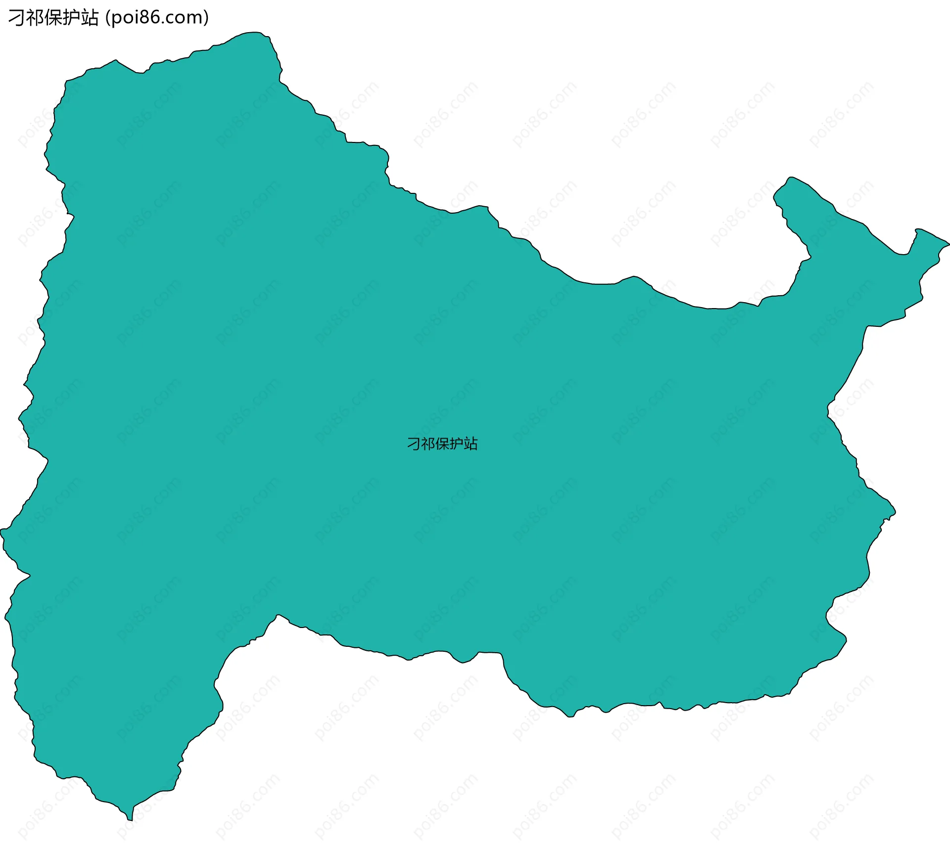 刁祁保护站边界地图