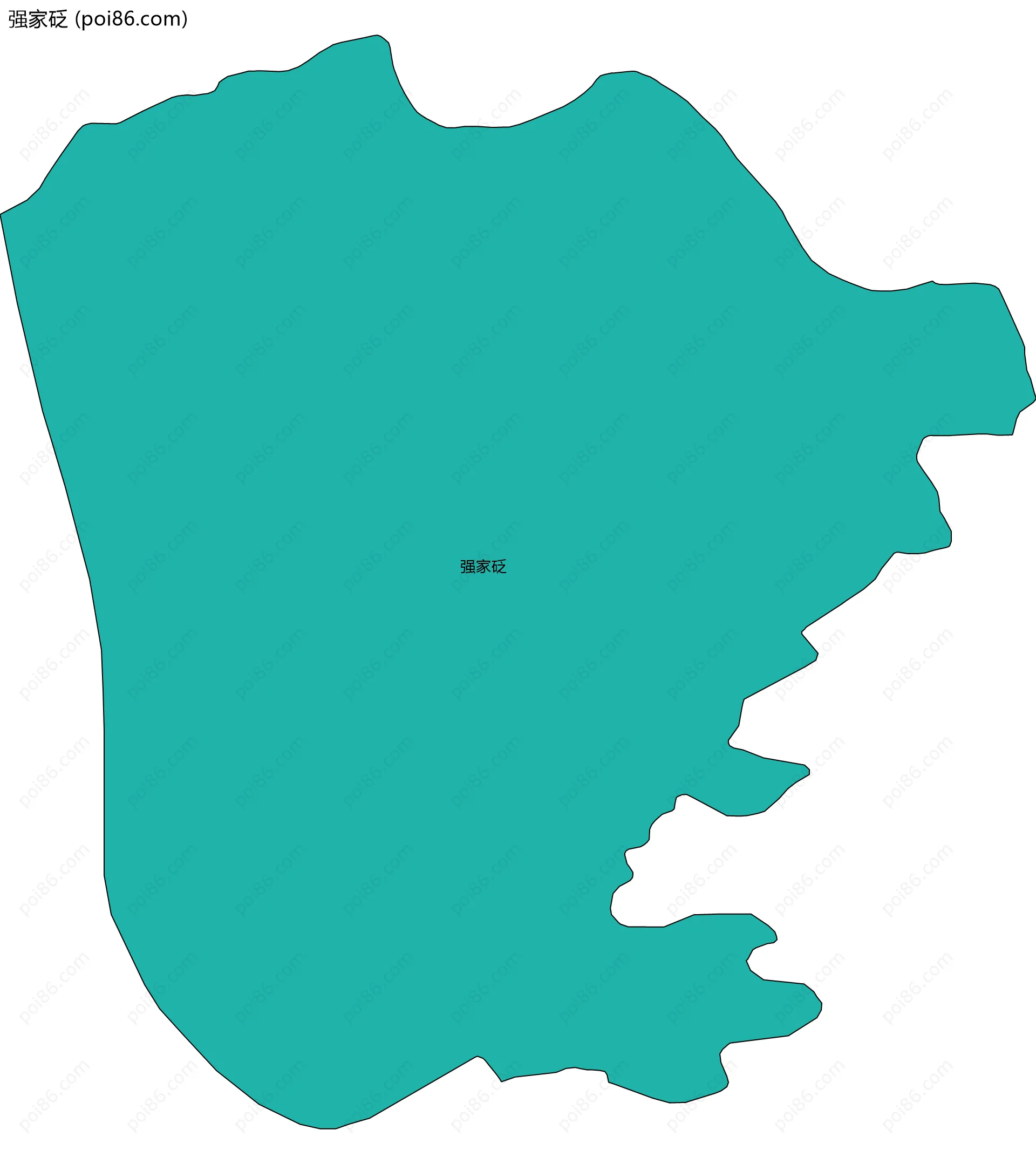 强家砭边界地图