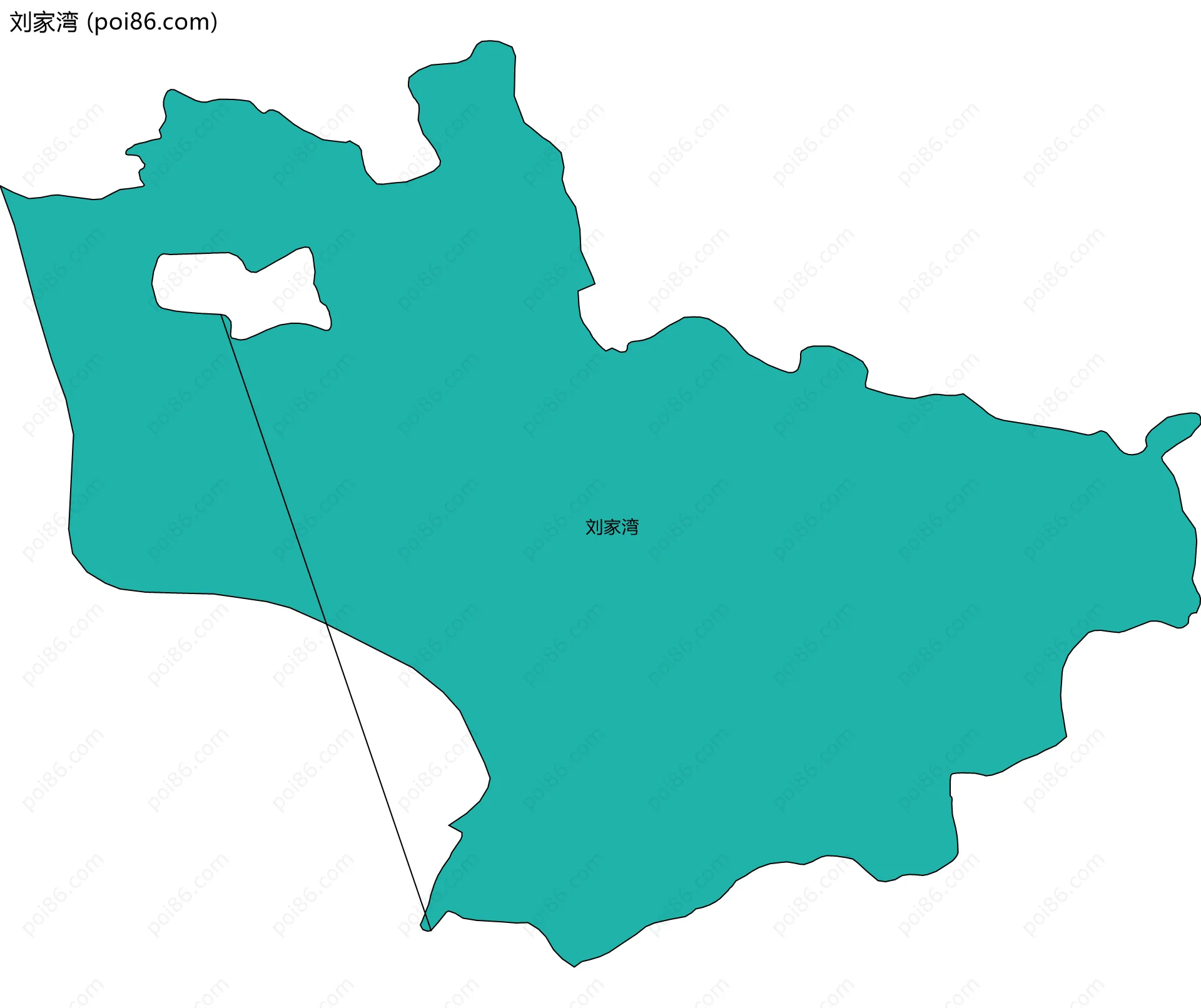 刘家湾边界地图