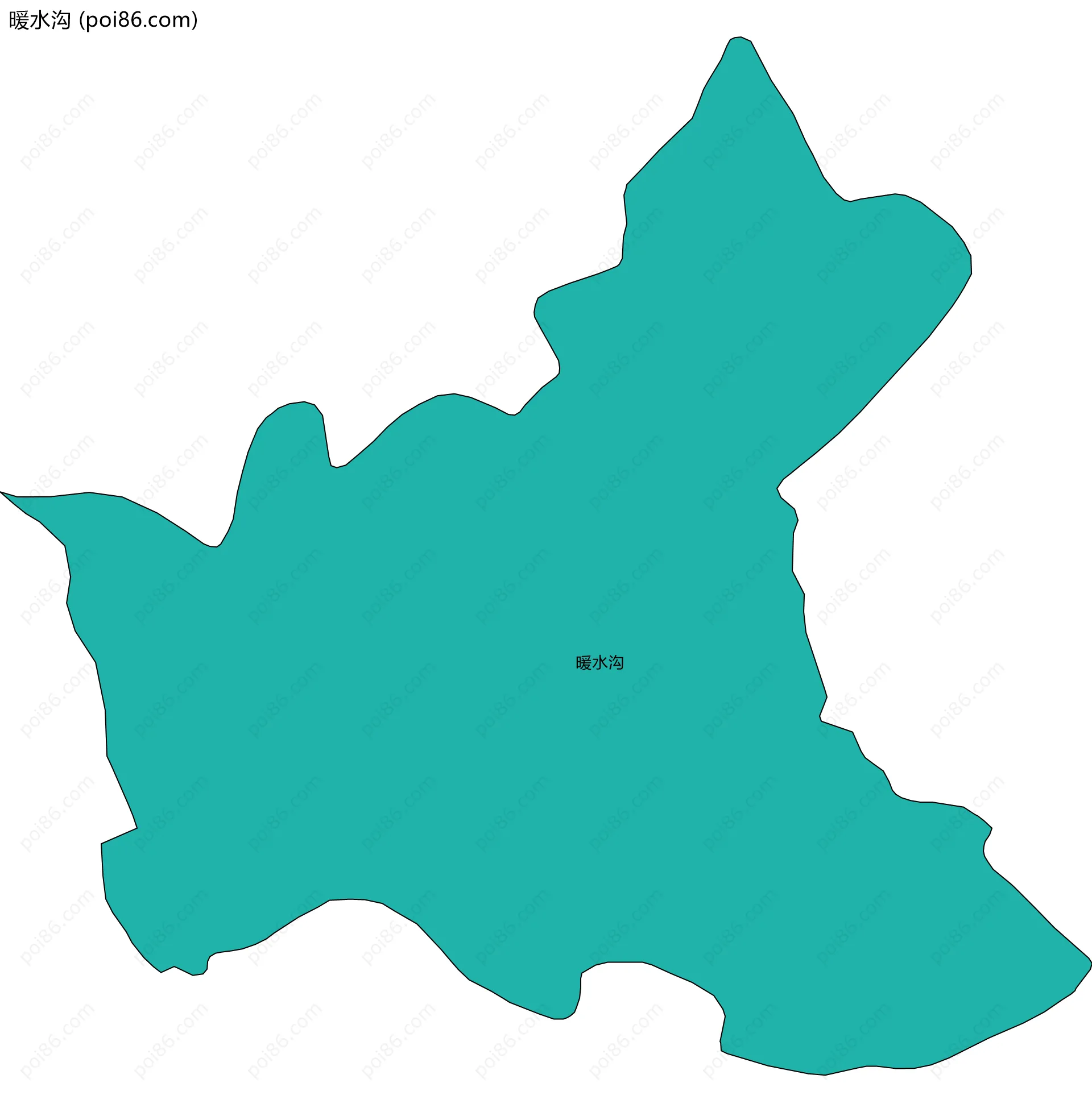 暖水沟边界地图