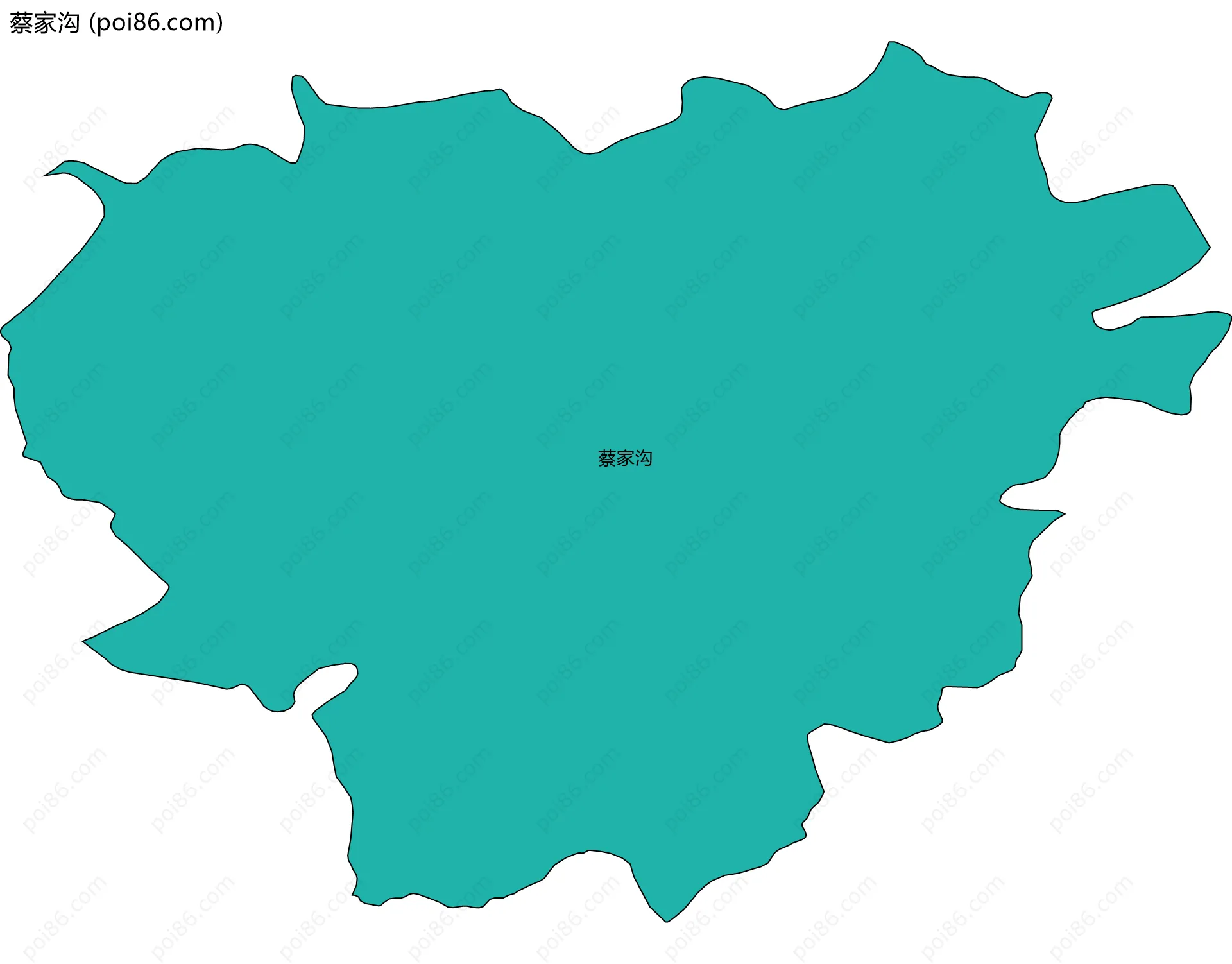 蔡家沟边界地图