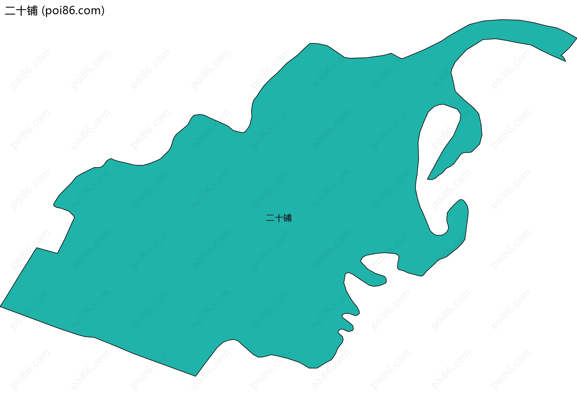 二十铺边界地图