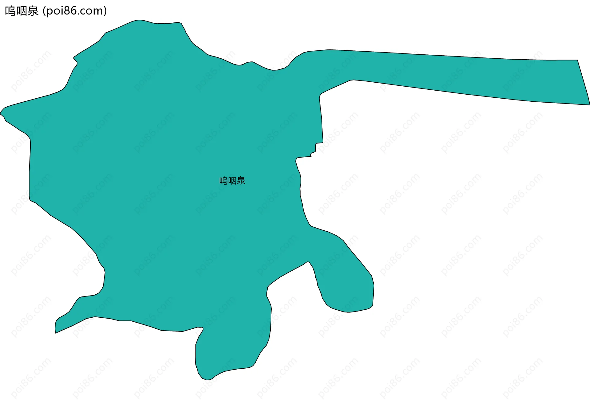 呜咽泉边界地图