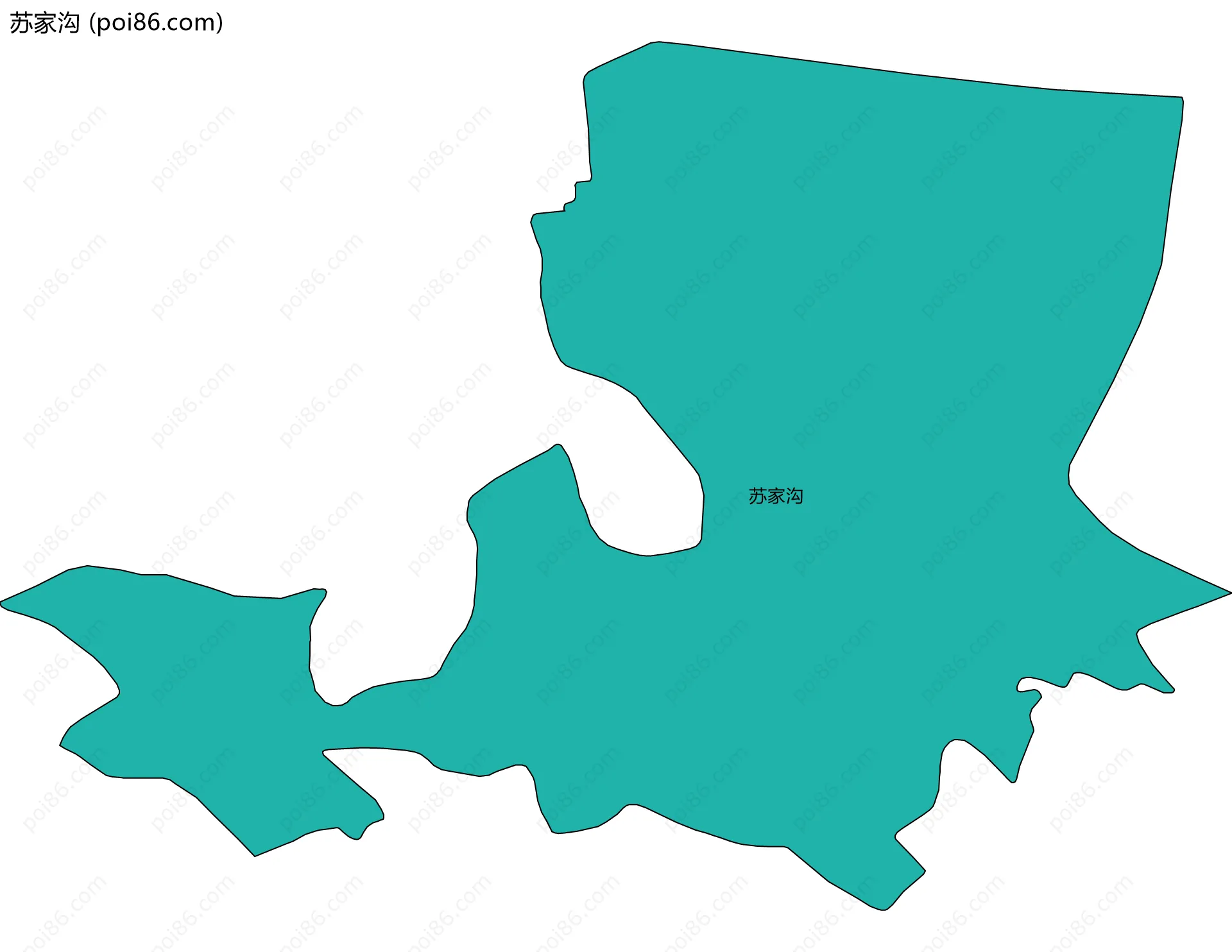 苏家沟边界地图