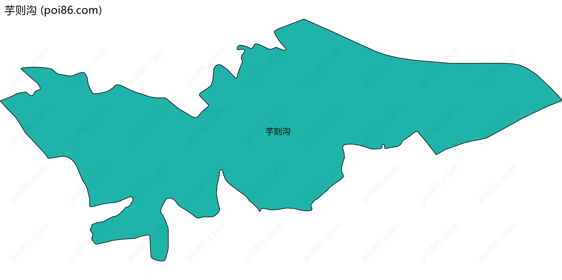 芋则沟边界地图