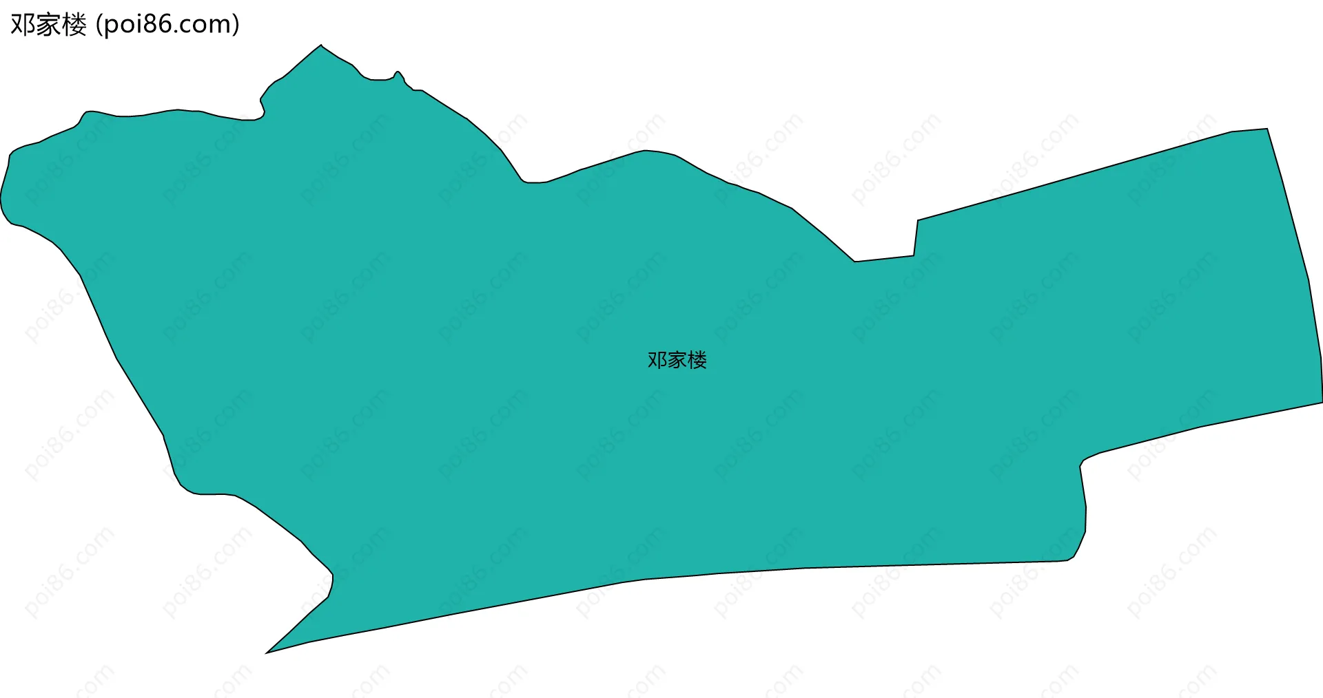 邓家楼边界地图