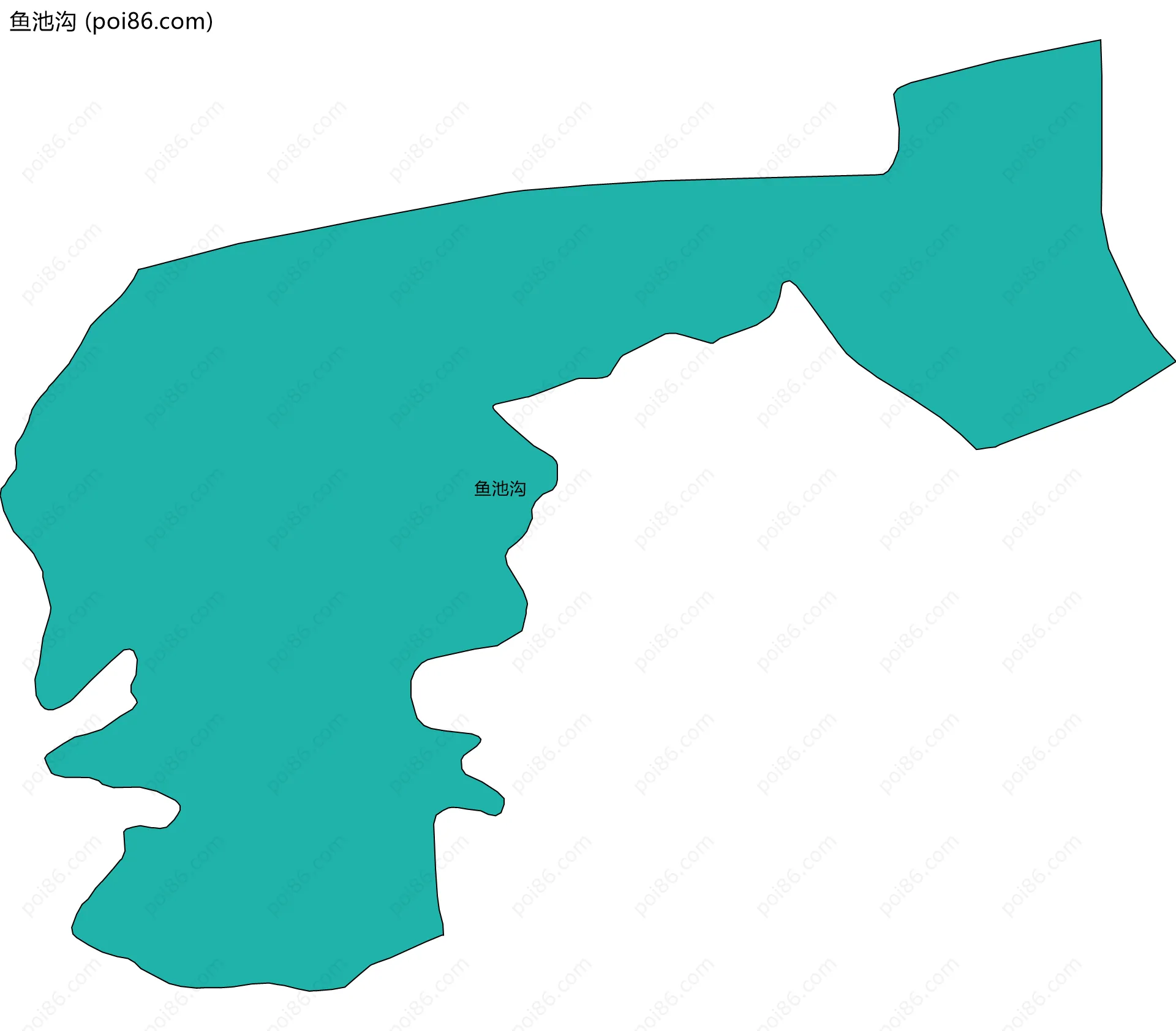 鱼池沟边界地图