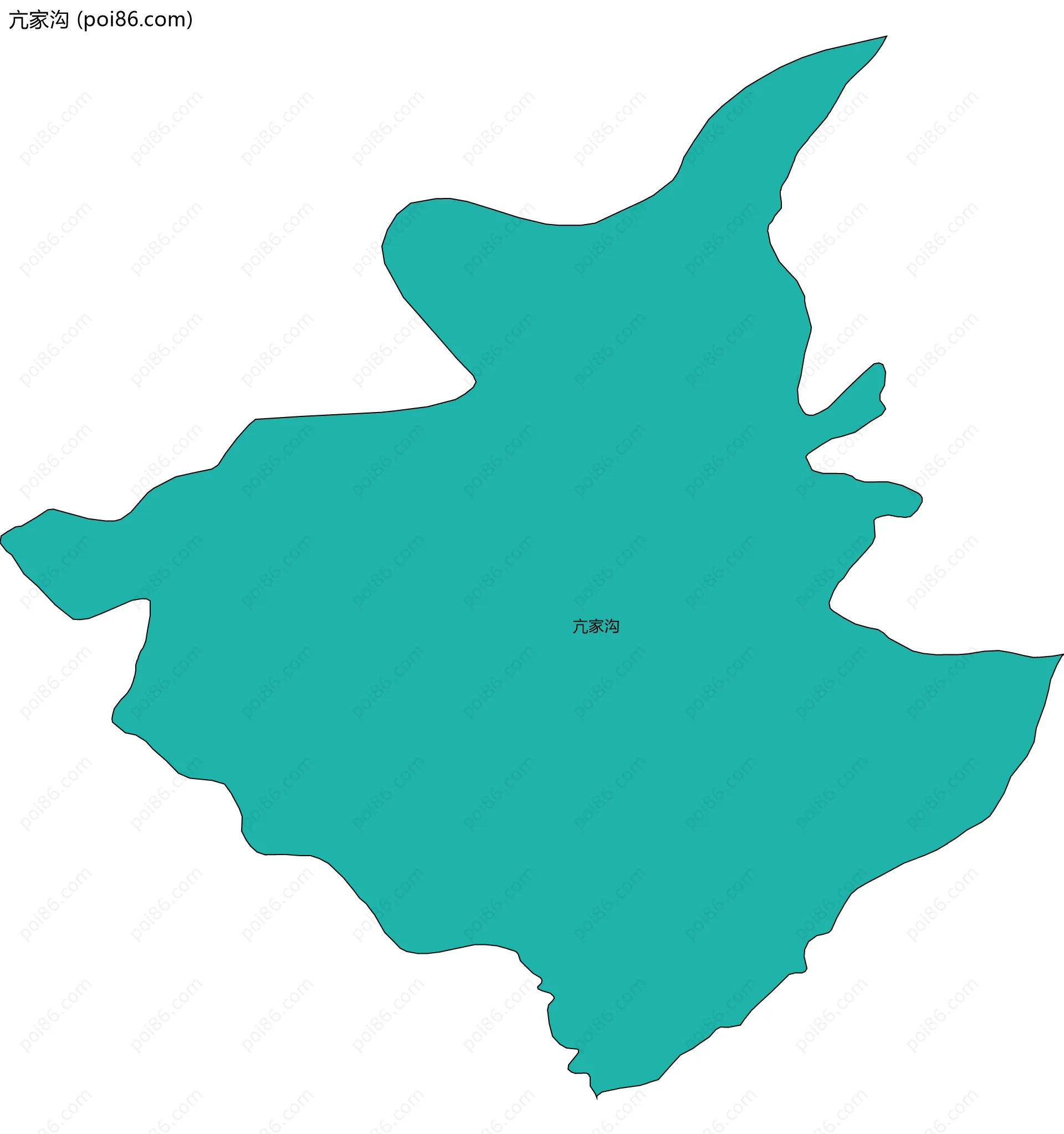 亢家沟边界地图