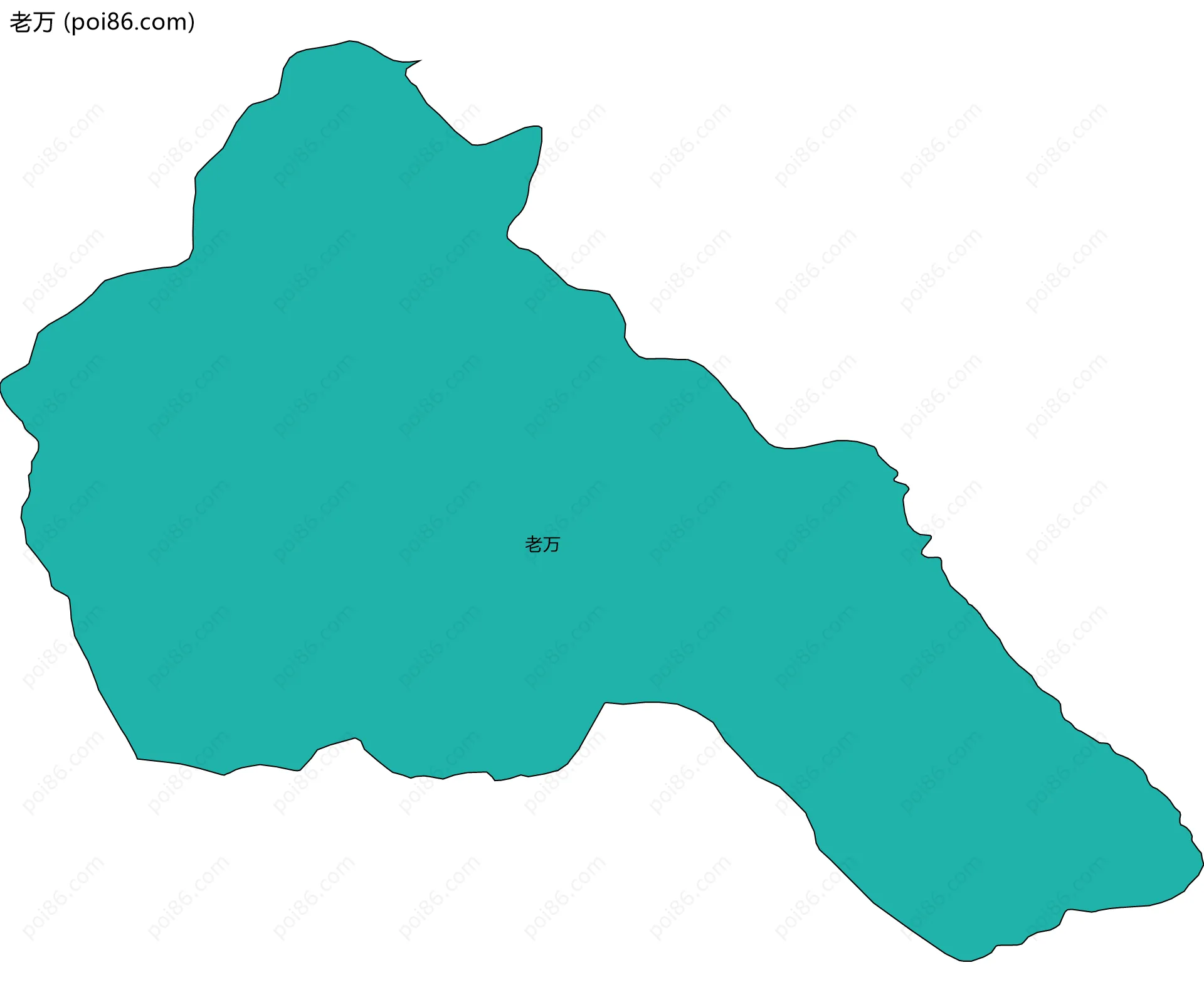 老万边界地图