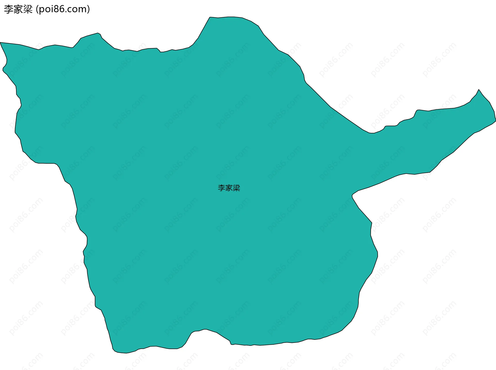 李家梁边界地图