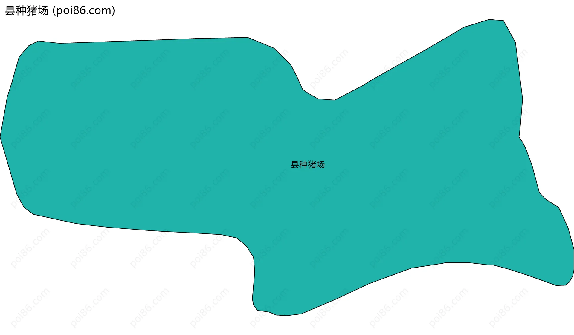 县种猪场边界地图