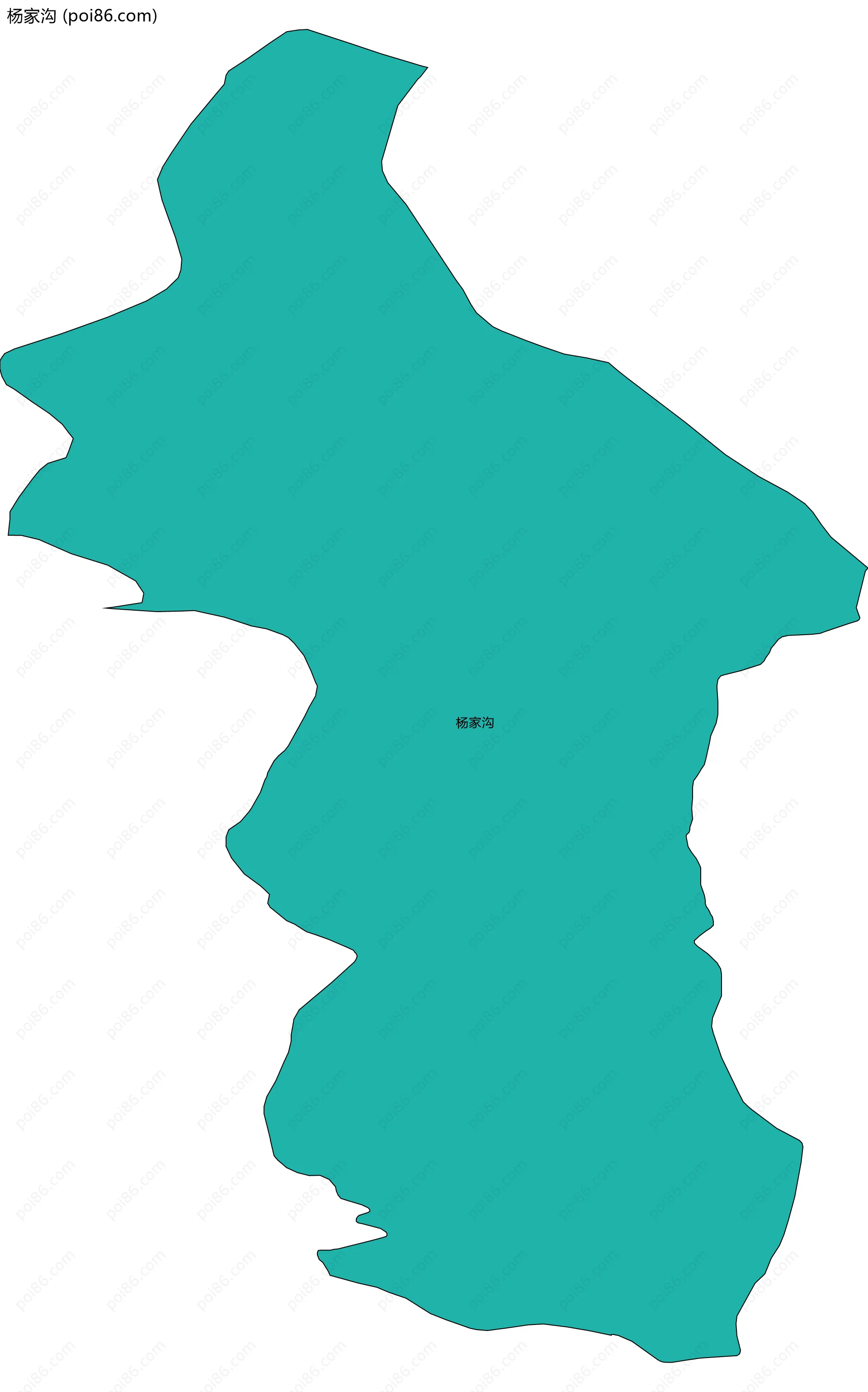 杨家沟边界地图