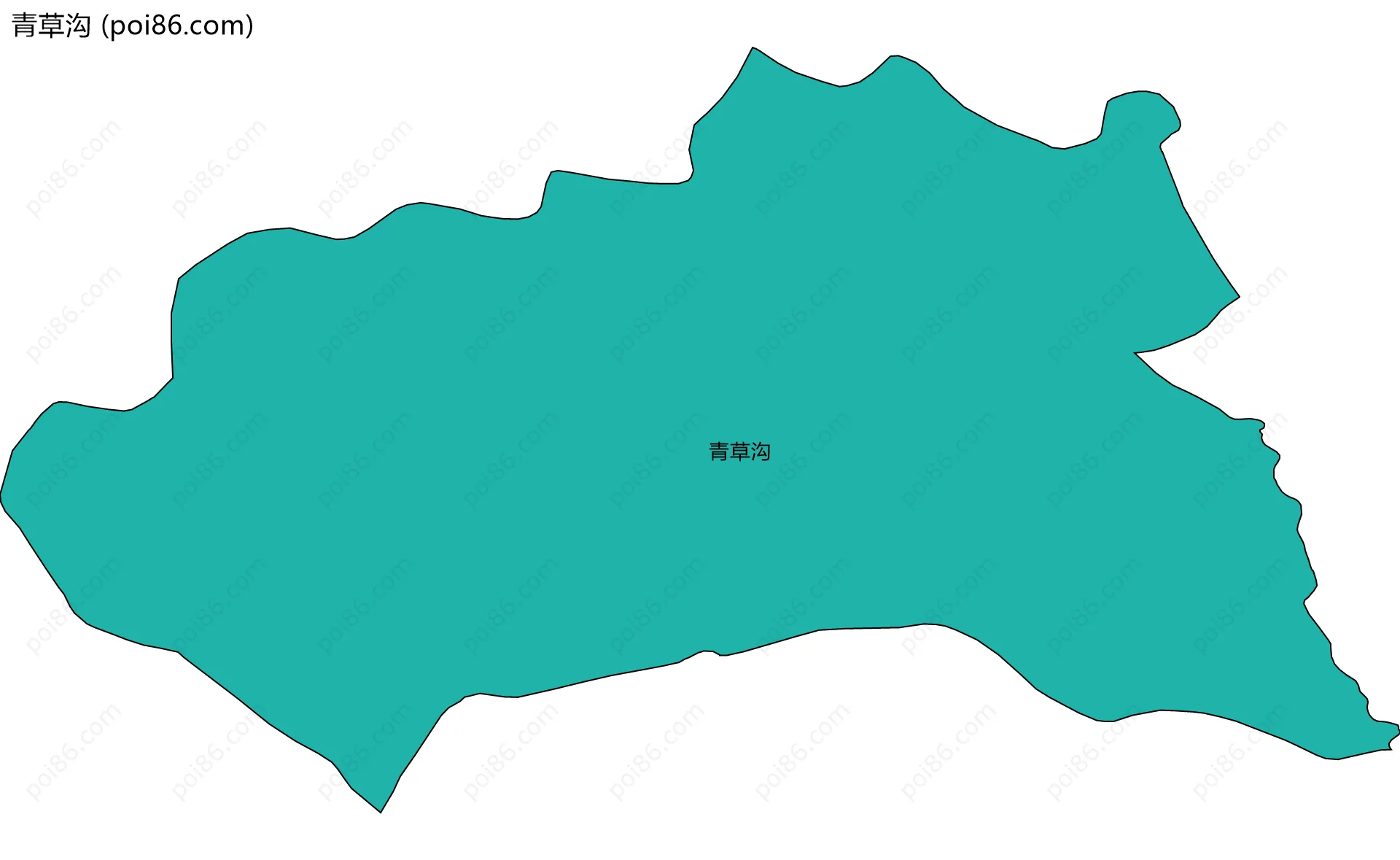 青草沟边界地图