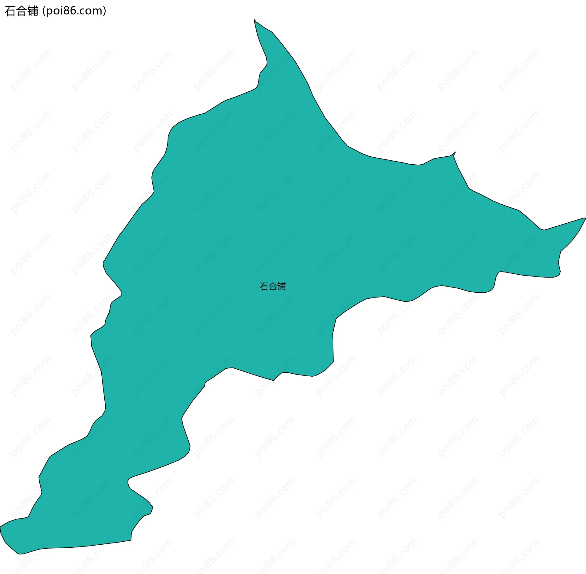石合铺边界地图