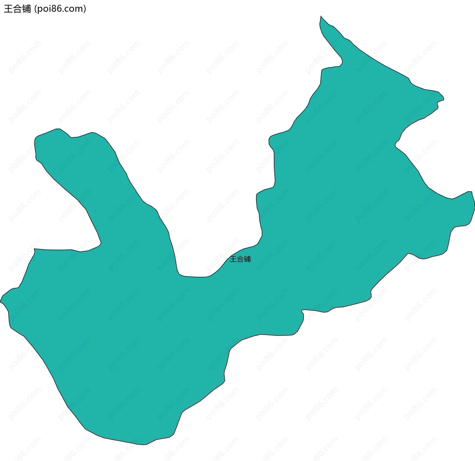 王合铺边界地图