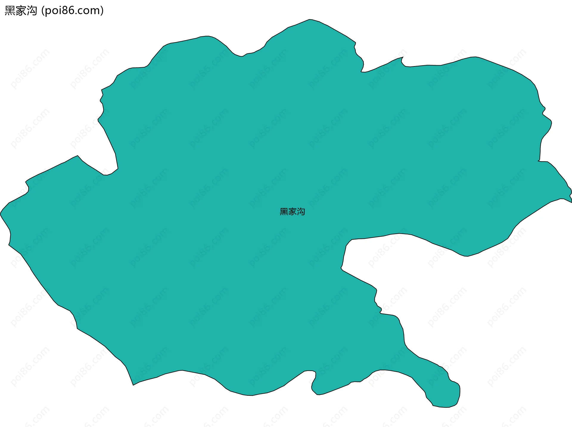 黑家沟边界地图