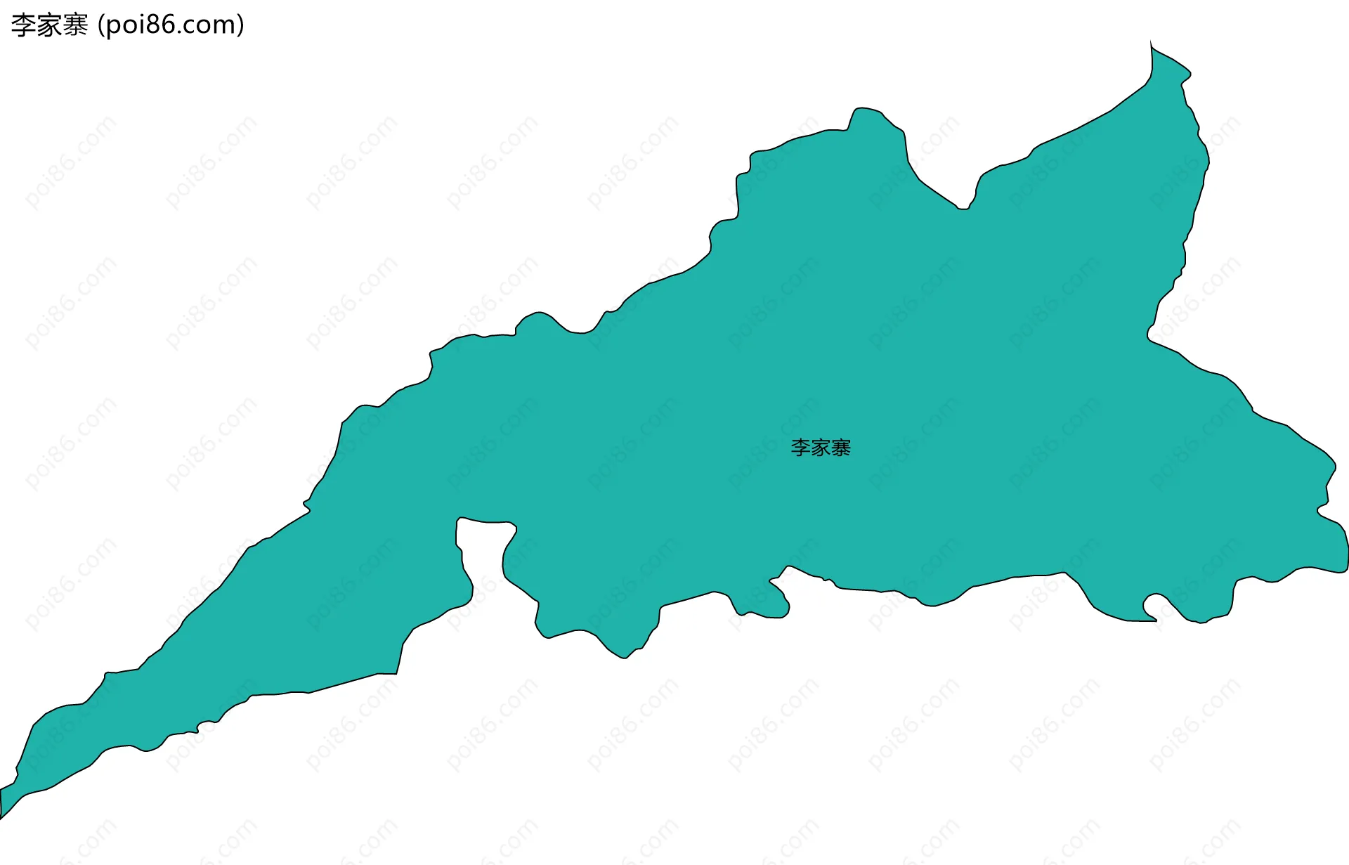 李家寨边界地图