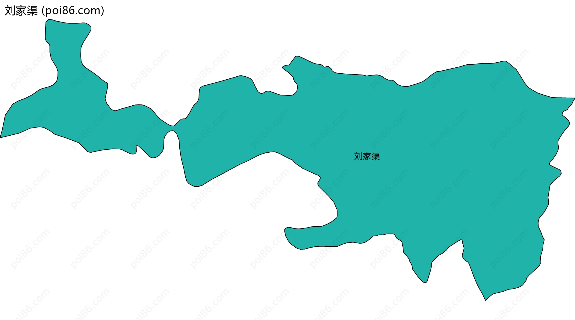 刘家渠边界地图