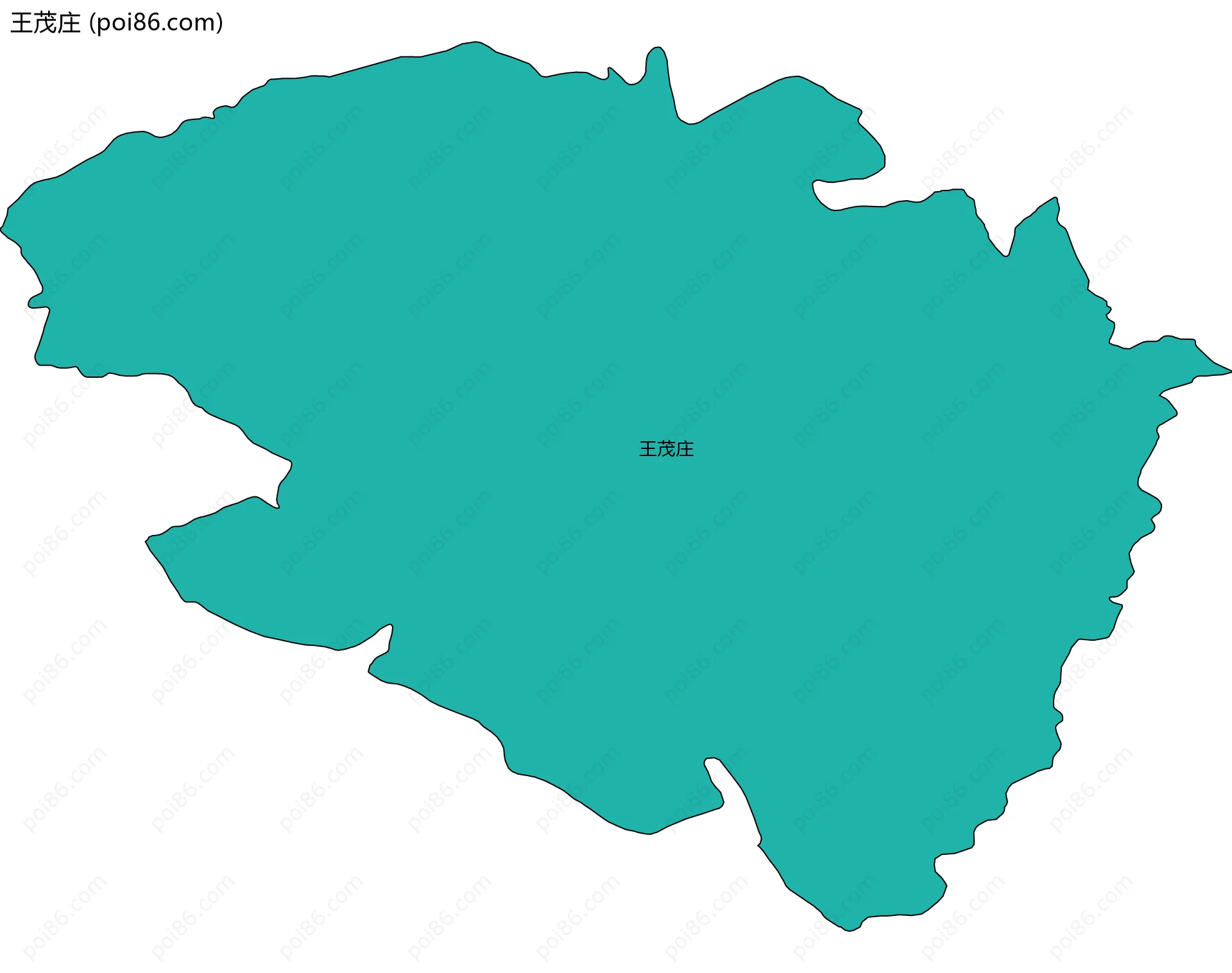 王茂庄边界地图