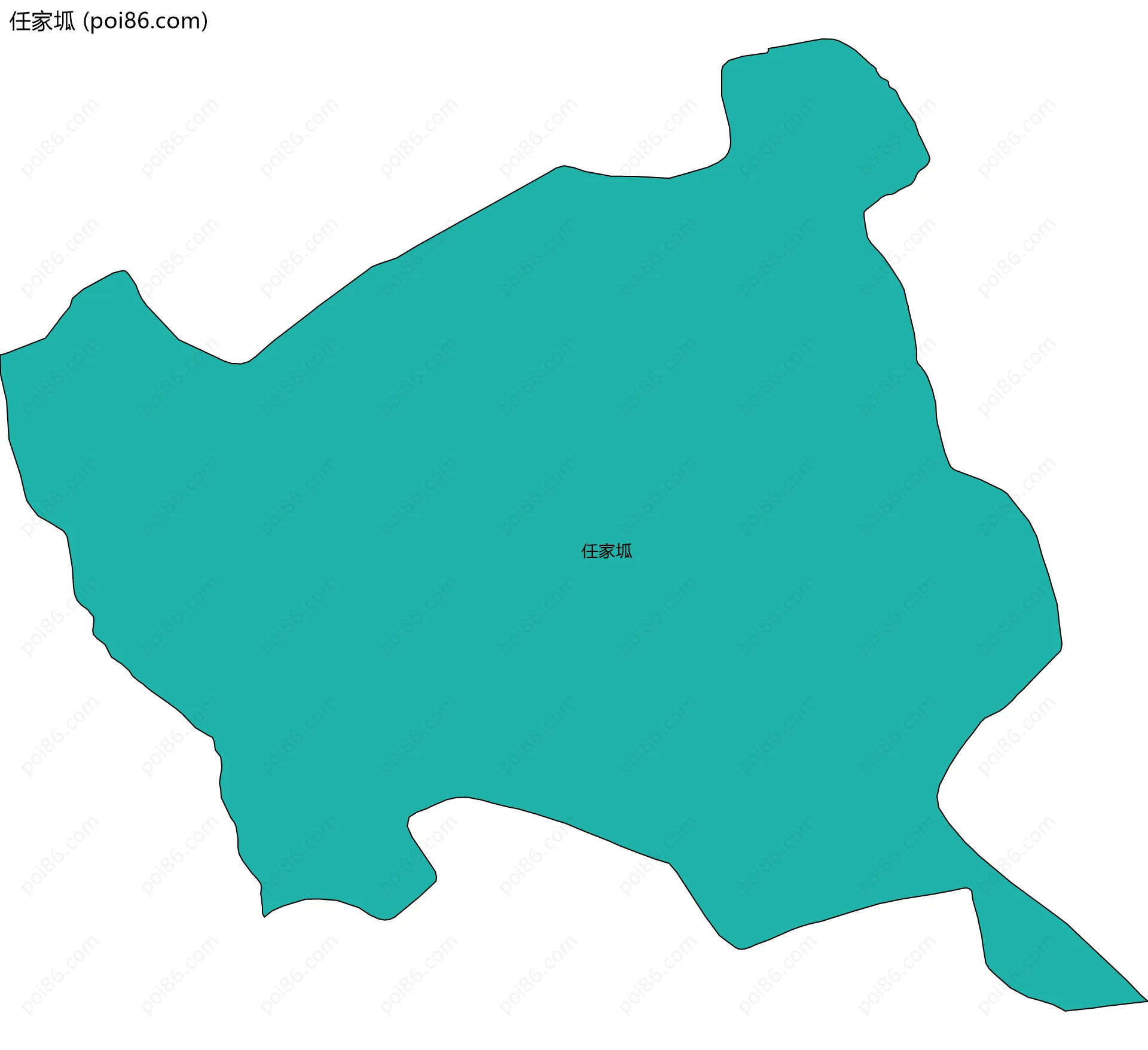 任家坬边界地图