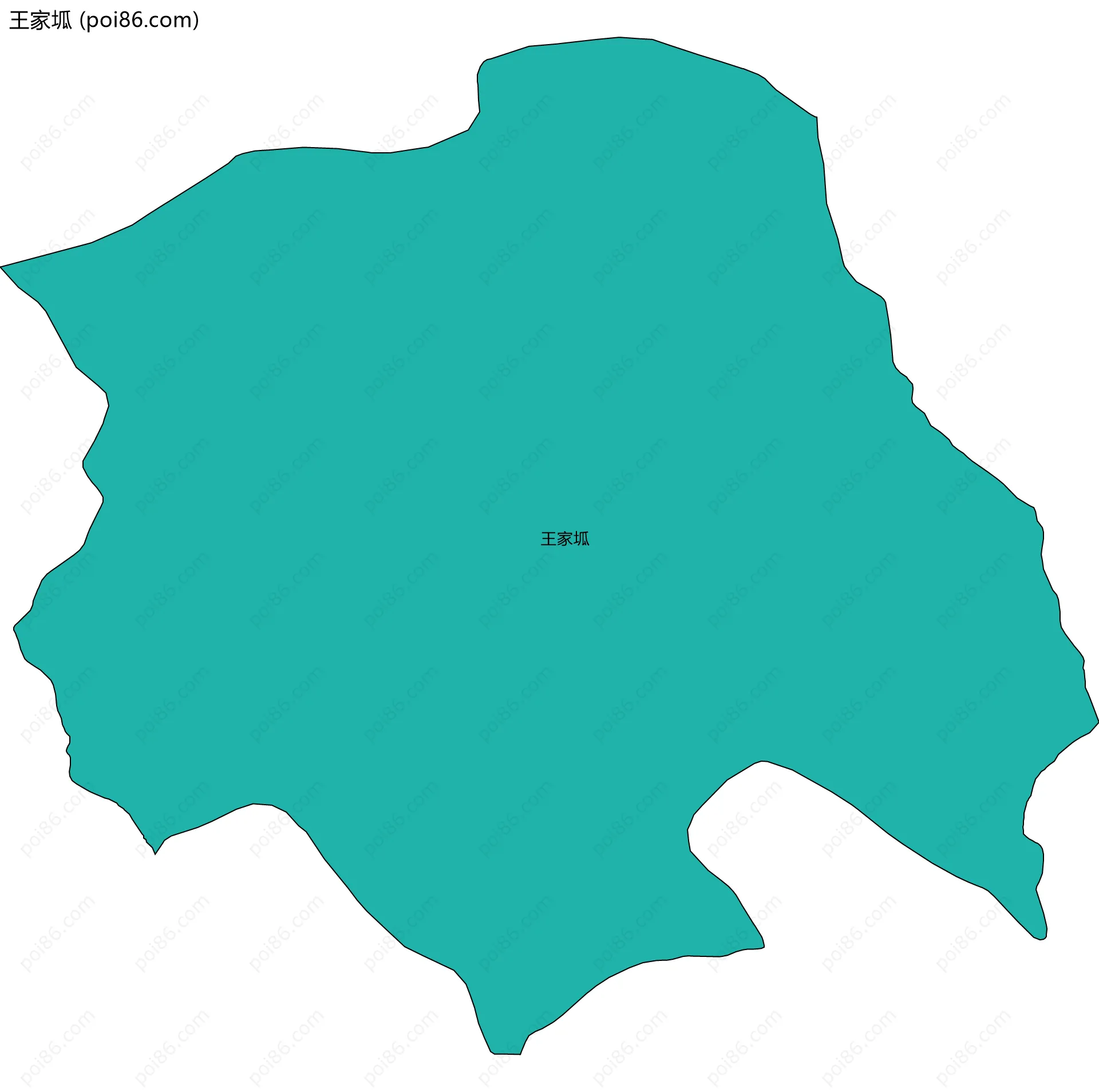 王家坬边界地图