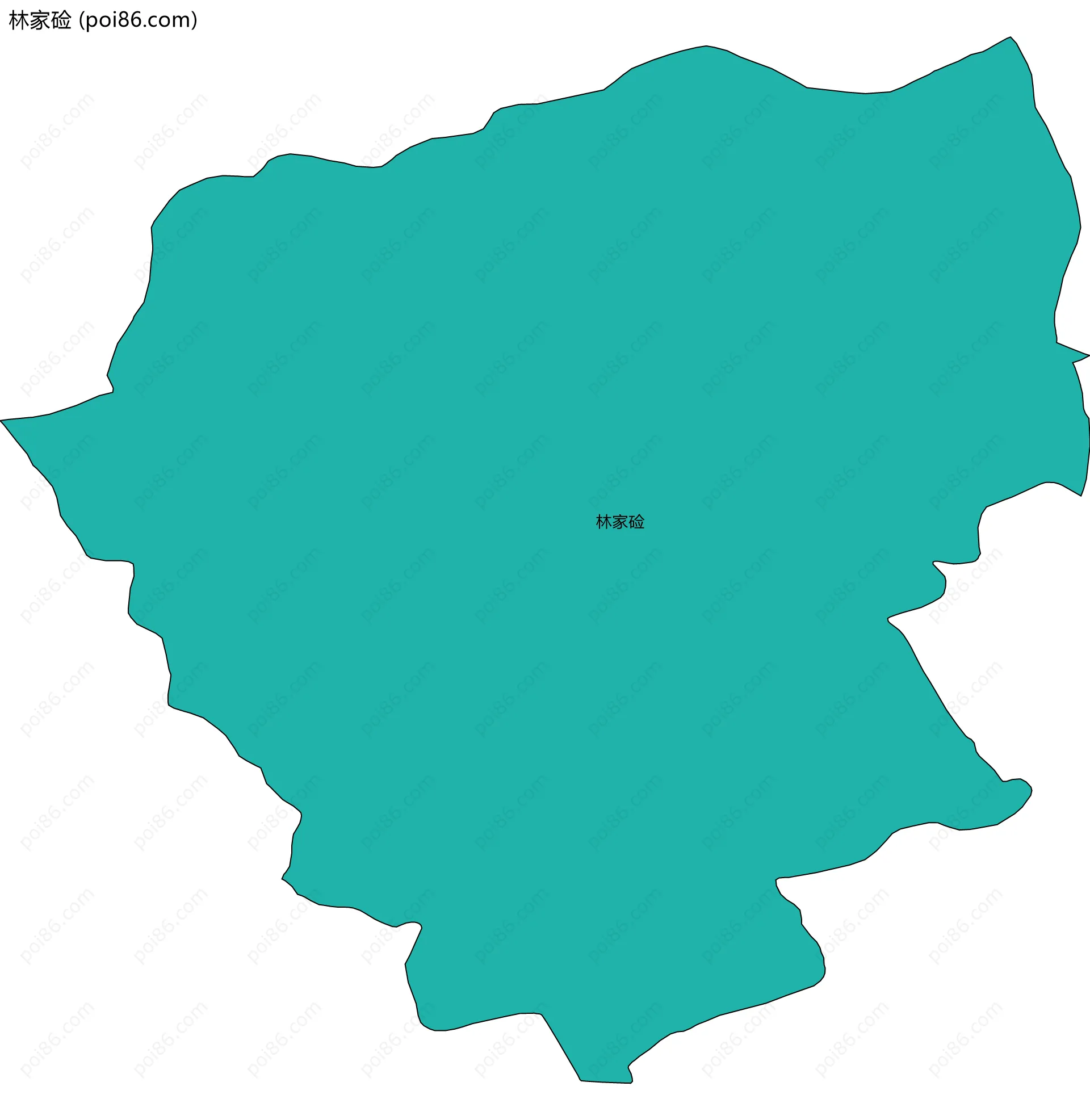 林家硷边界地图