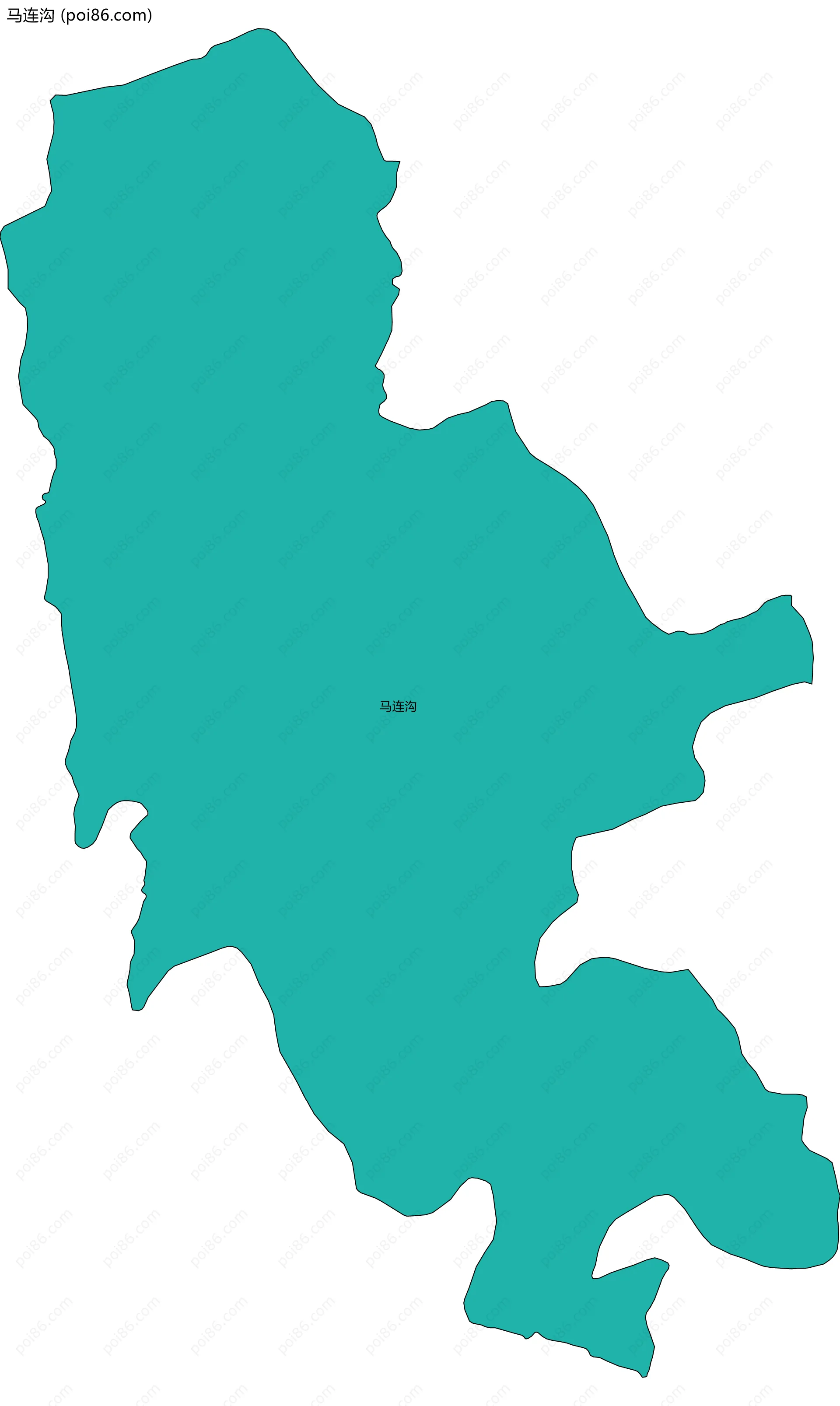 马连沟边界地图