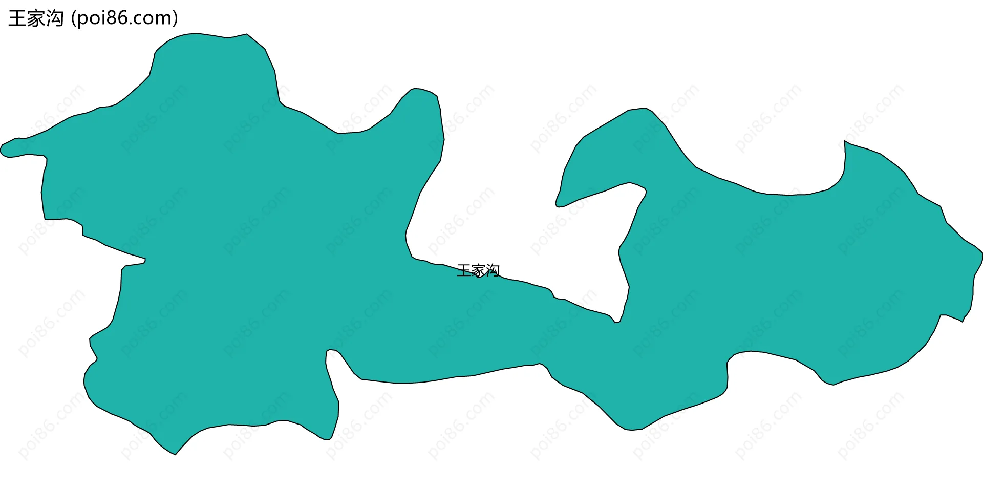 王家沟边界地图