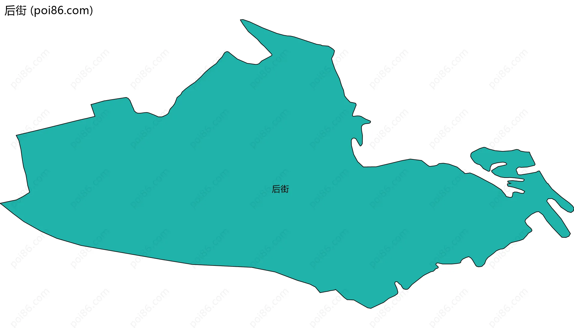 后街边界地图