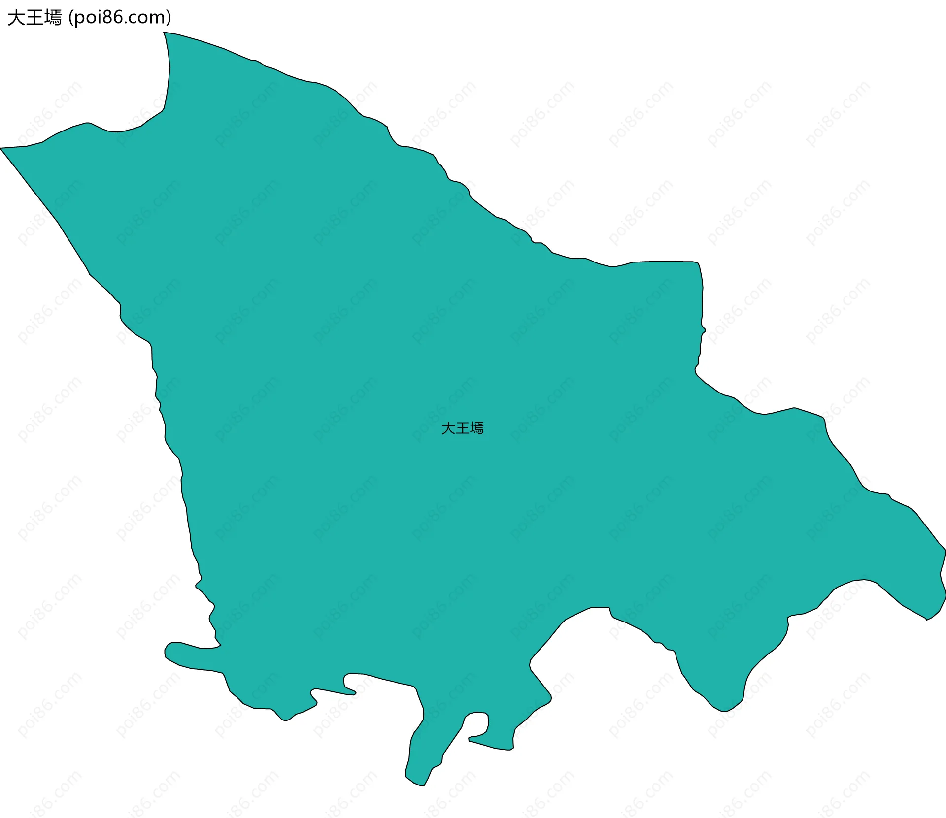 大王墕边界地图