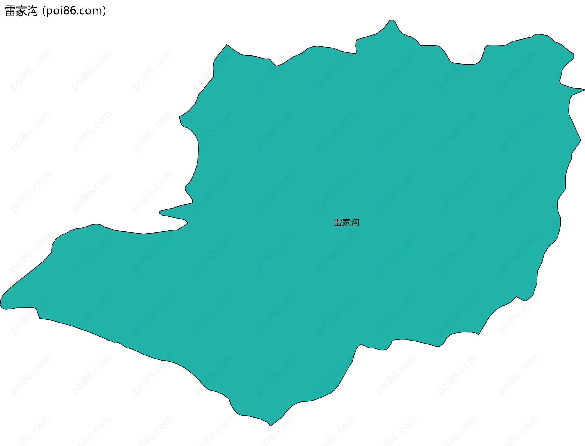 雷家沟边界地图