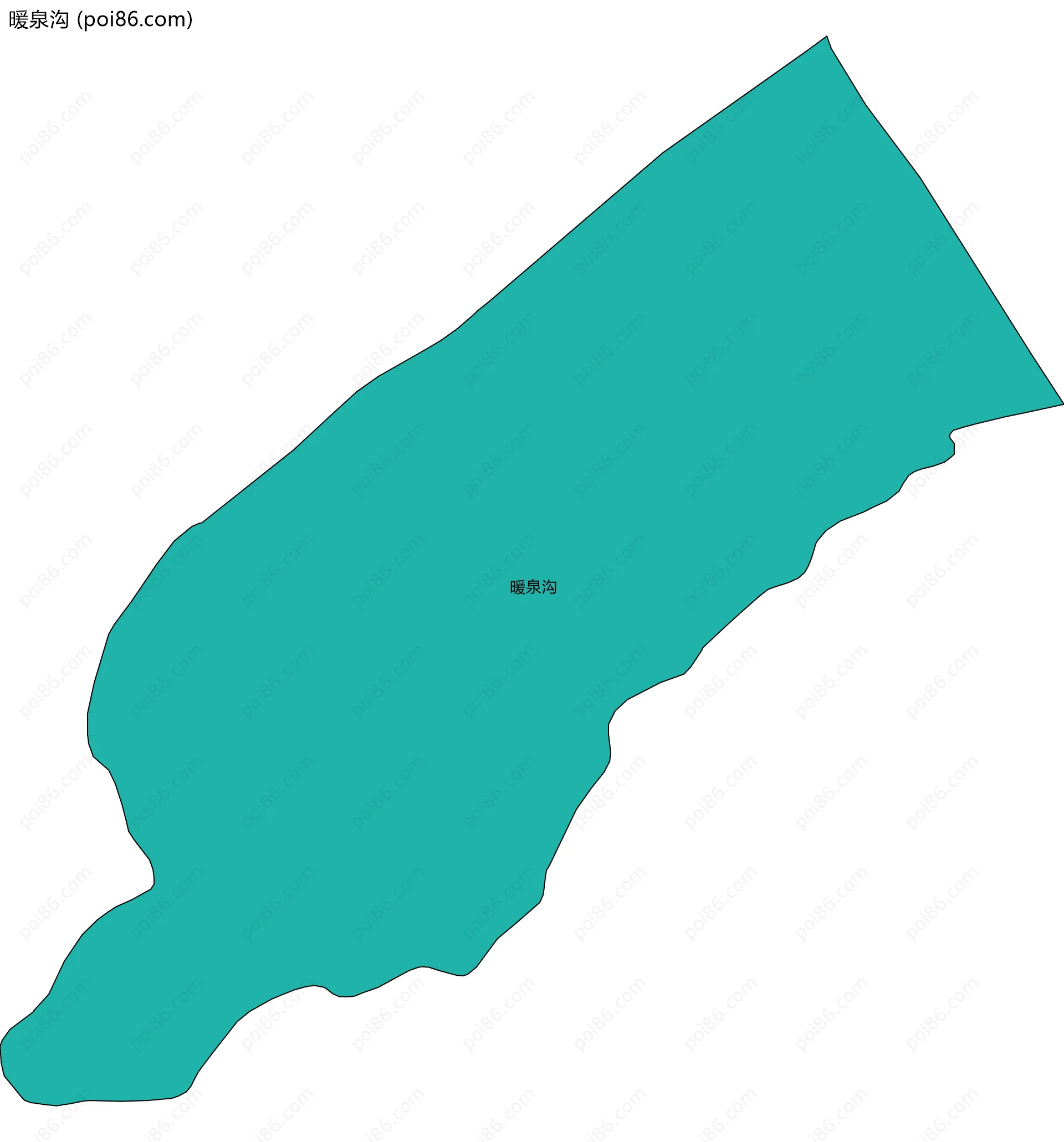 暖泉沟边界地图